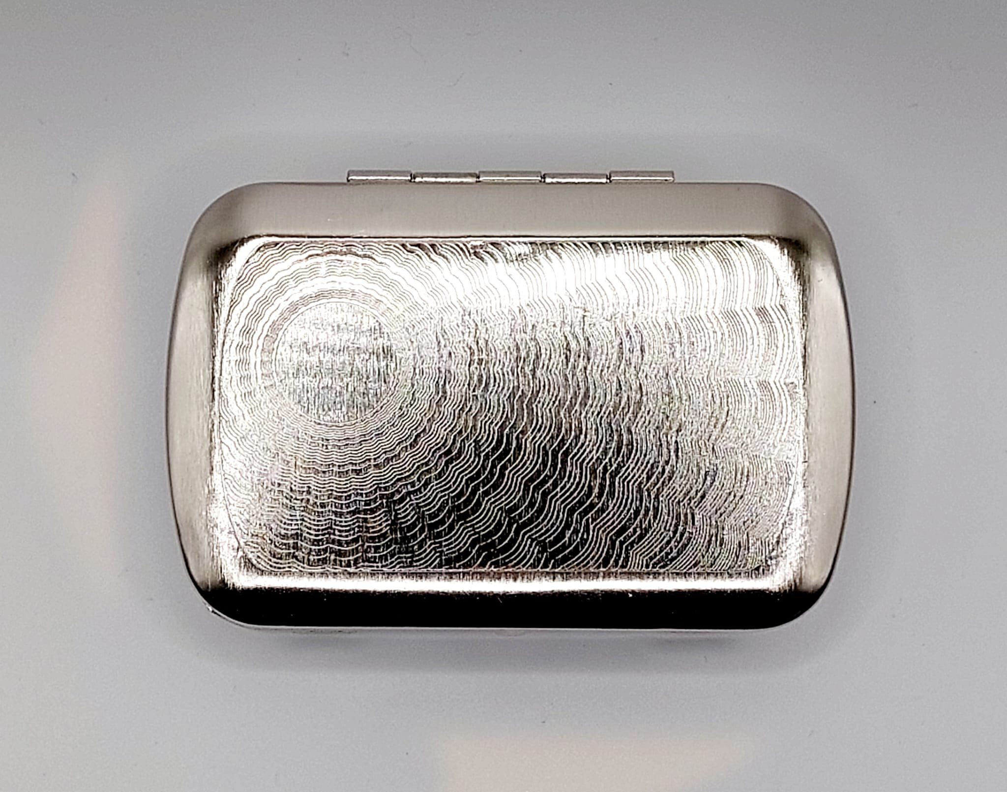 Dose Tabakdose Sonne aus Metal Dreherdose mit Clip ca. 8,5x5,5cm