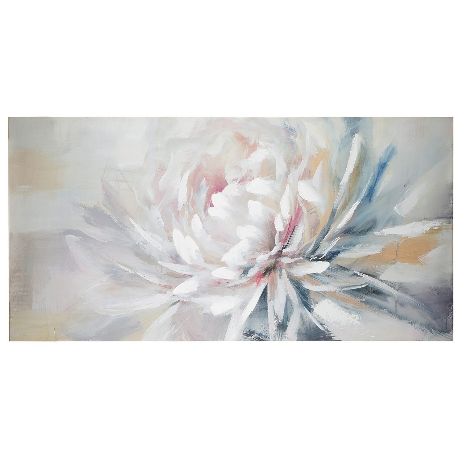 GILDE Bild MAGNOLIE Bild - creme, weiß - Leinwand - H. 70cm x B. 140cm - Wanddeko, (1xBild), Dekoration - Wohnzimmer Изображения - Wandbild Modern