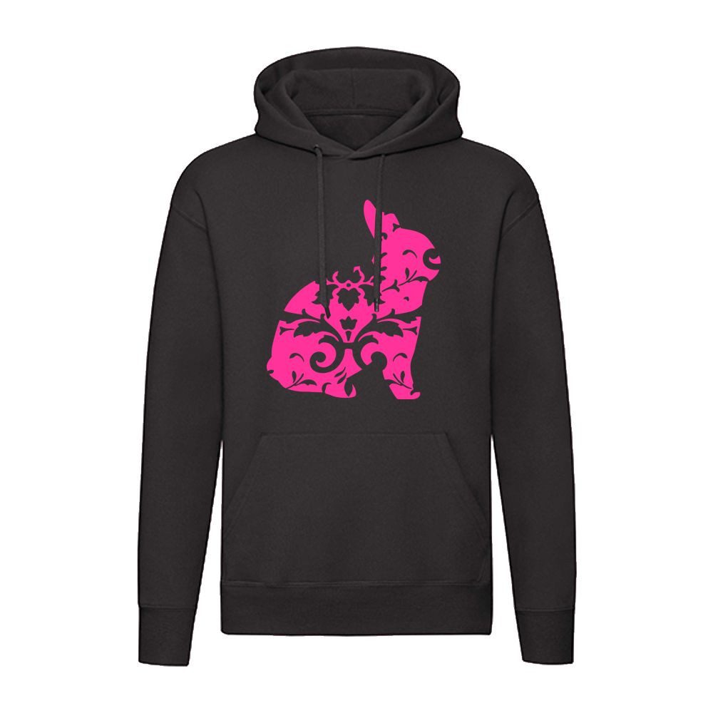 G-graphics Hoodie Floraler Hase Unisex mit Motiv aus unserer Pink-Purple-Collection