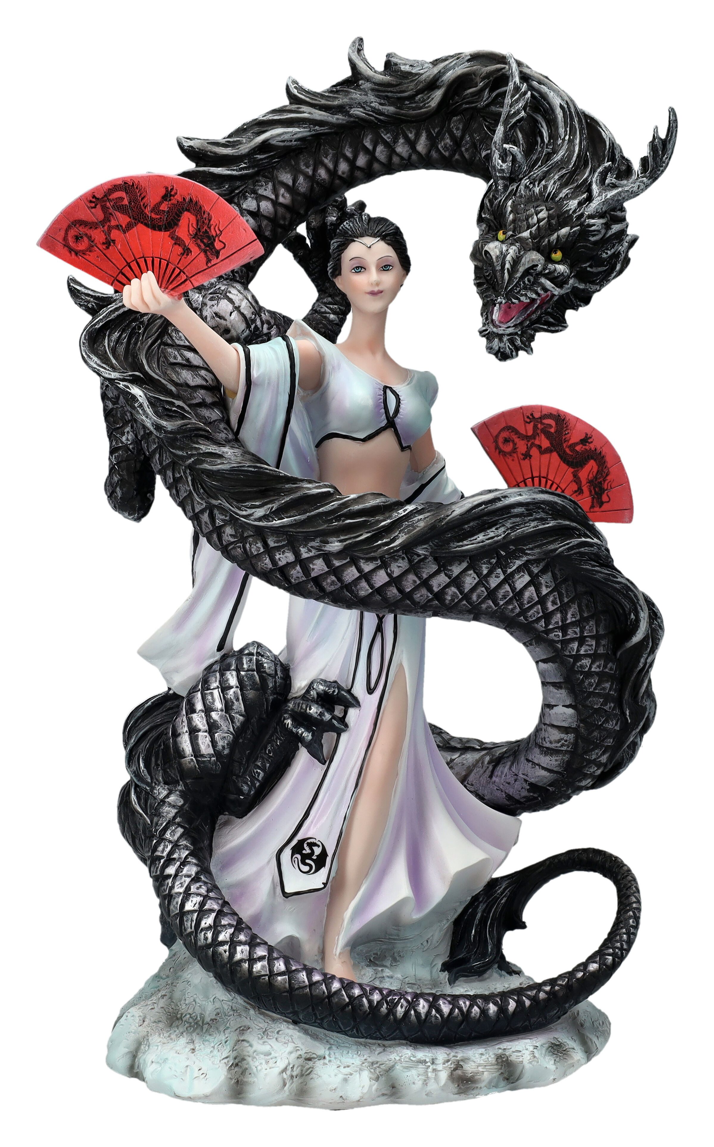 Figuren Shop GmbH Dekofigur Anne Stokes Figur - Dragon Dancer - Drachenfigur Dekoration Dekofigur