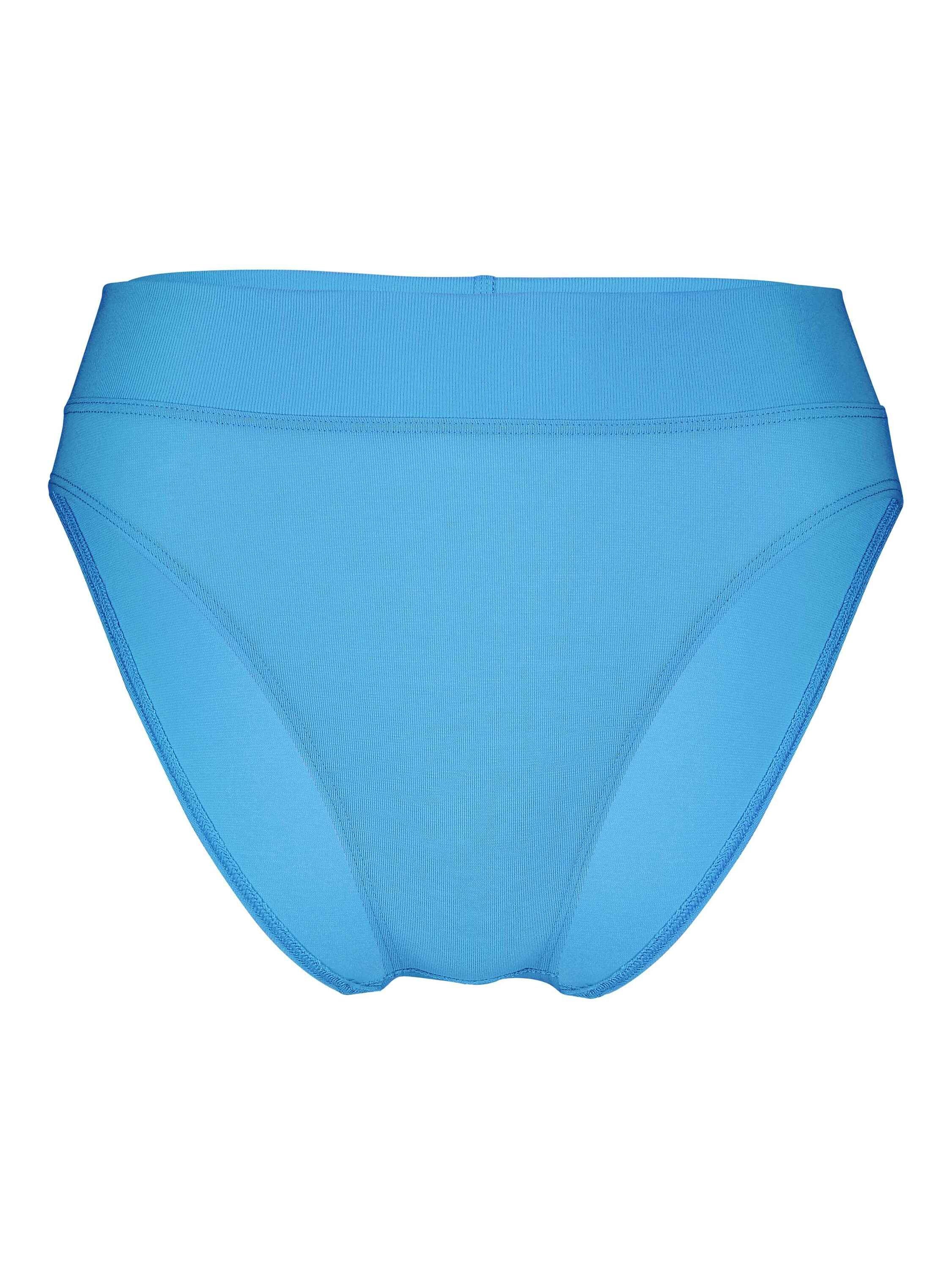 CALIDA Taillenslip Slip mit Softbund, azurit high (1-St) waist blue