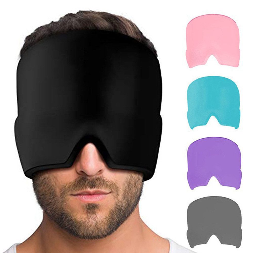 Schlafmaske Migräne Maske Kühlpads Kopfschmerzen Maske für Kopfschmerzen