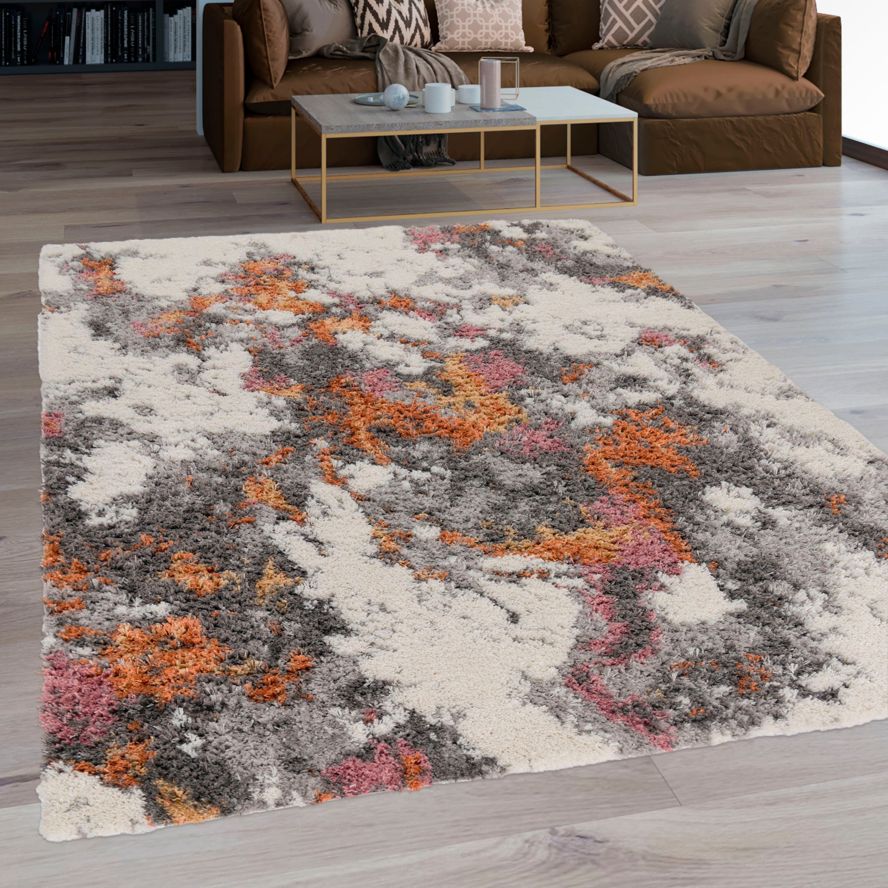 Paco Home Hochflor-Teppich Vincenza 281, rechteckig, günstig online kaufen