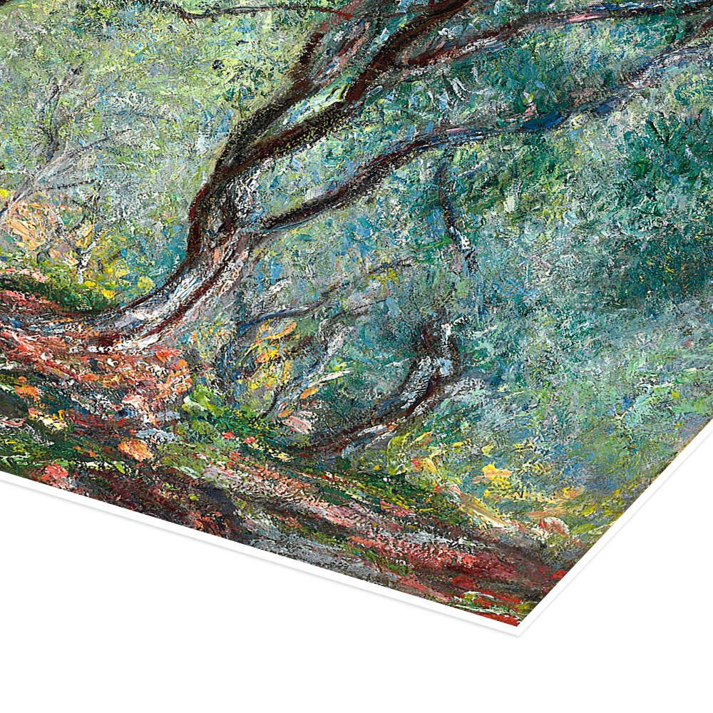 Posterlounge Wandbild Olivenbäume im Moreno-Garten, Claude Monet, erhältlich als Poster, Leinwandbild, Wandsticker oder Acrylglasbild