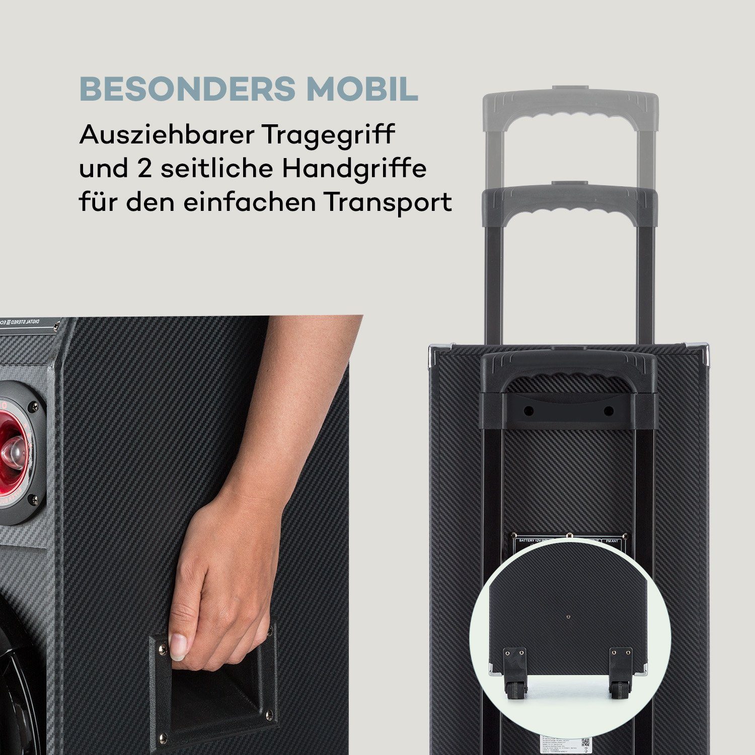 (100 W) Box 2100 DisGo Auna Portable-Lautsprecher
