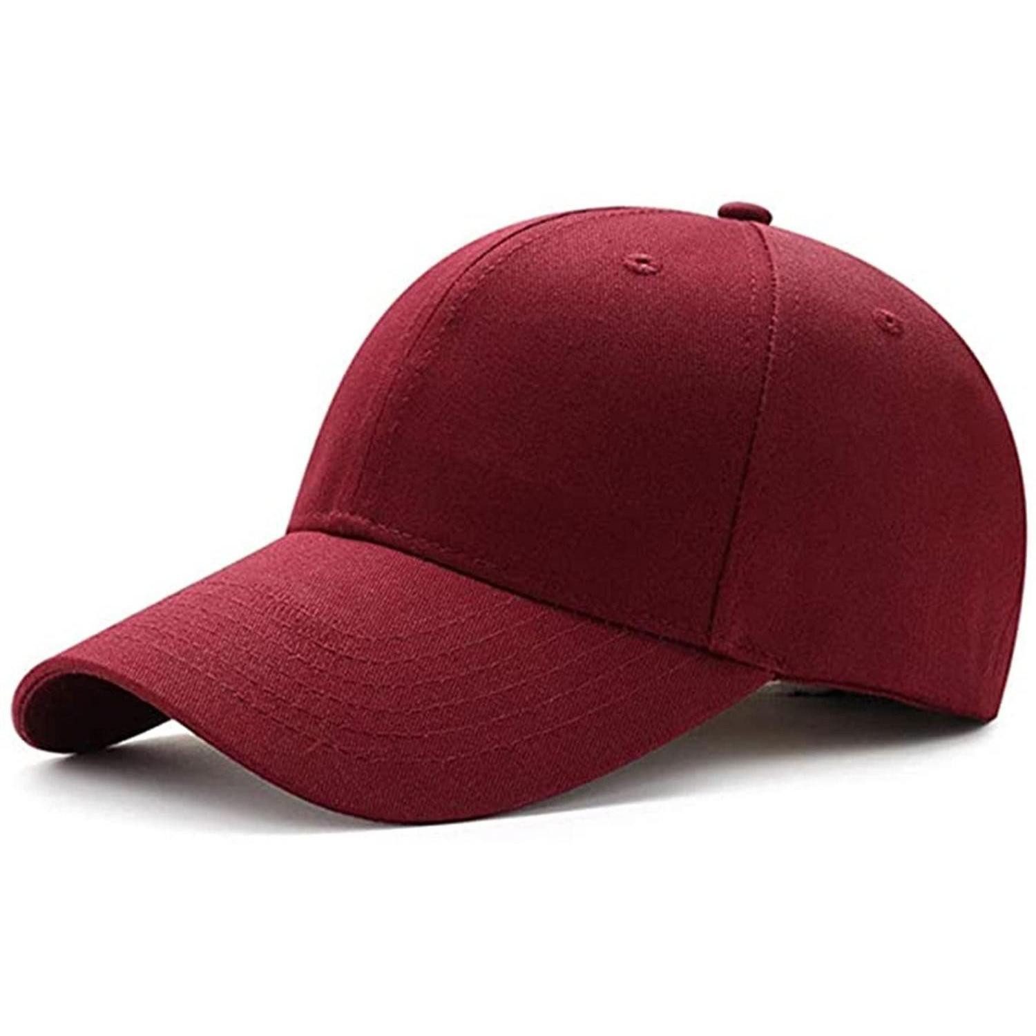 LuxusKollektion Baseball Cap Baseball Cap Unisex Verstellbar Baumwolle Outdoor Sport M Burgund