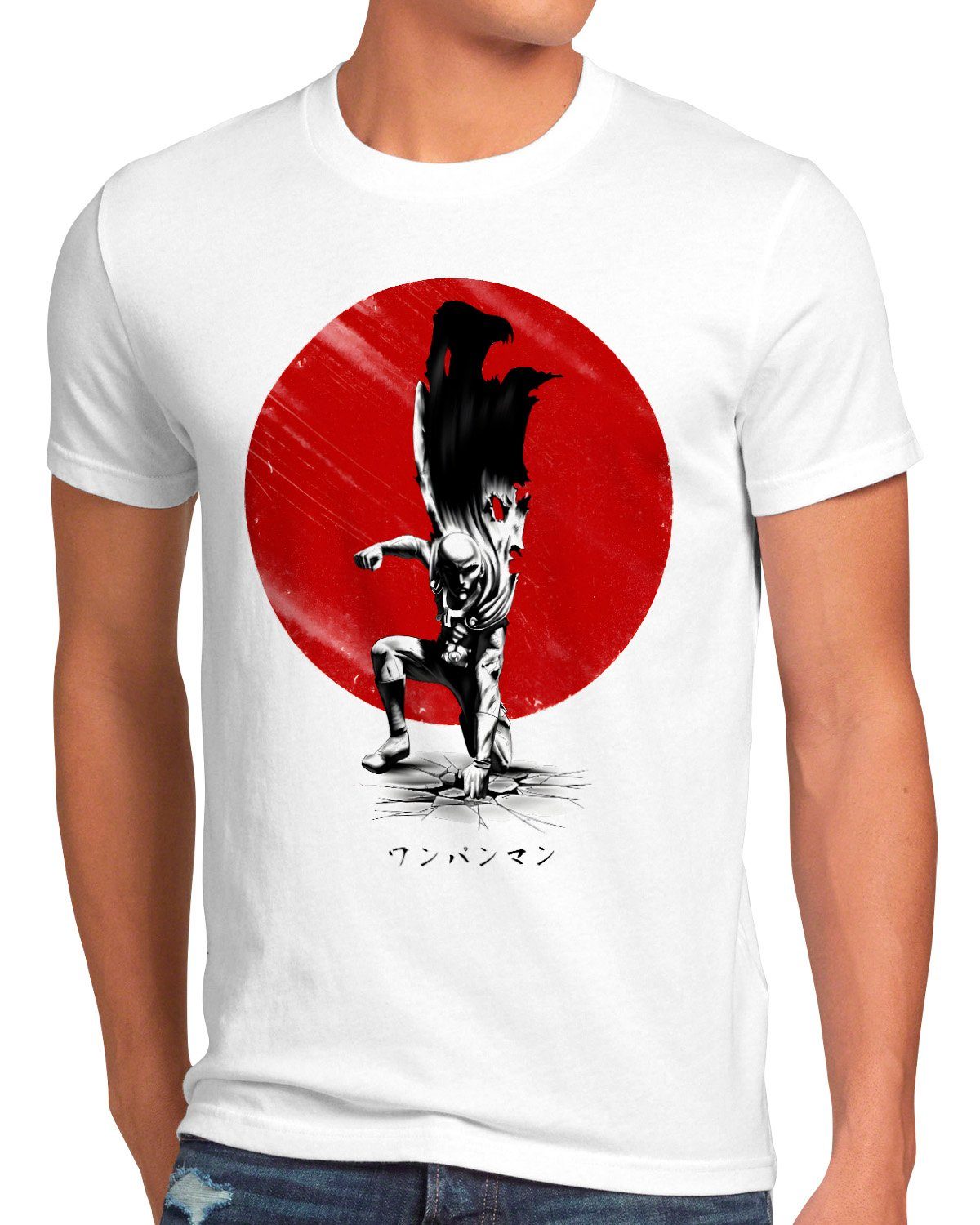 style3 Print-Shirt anime Herren one saitama punch Sai T-Shirt Eternal manga man