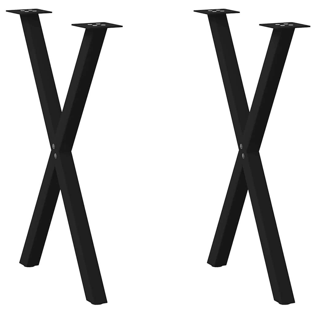vidaXL Esstisch, Esstischbeine X-Form 2 Stk. günstig online kaufen