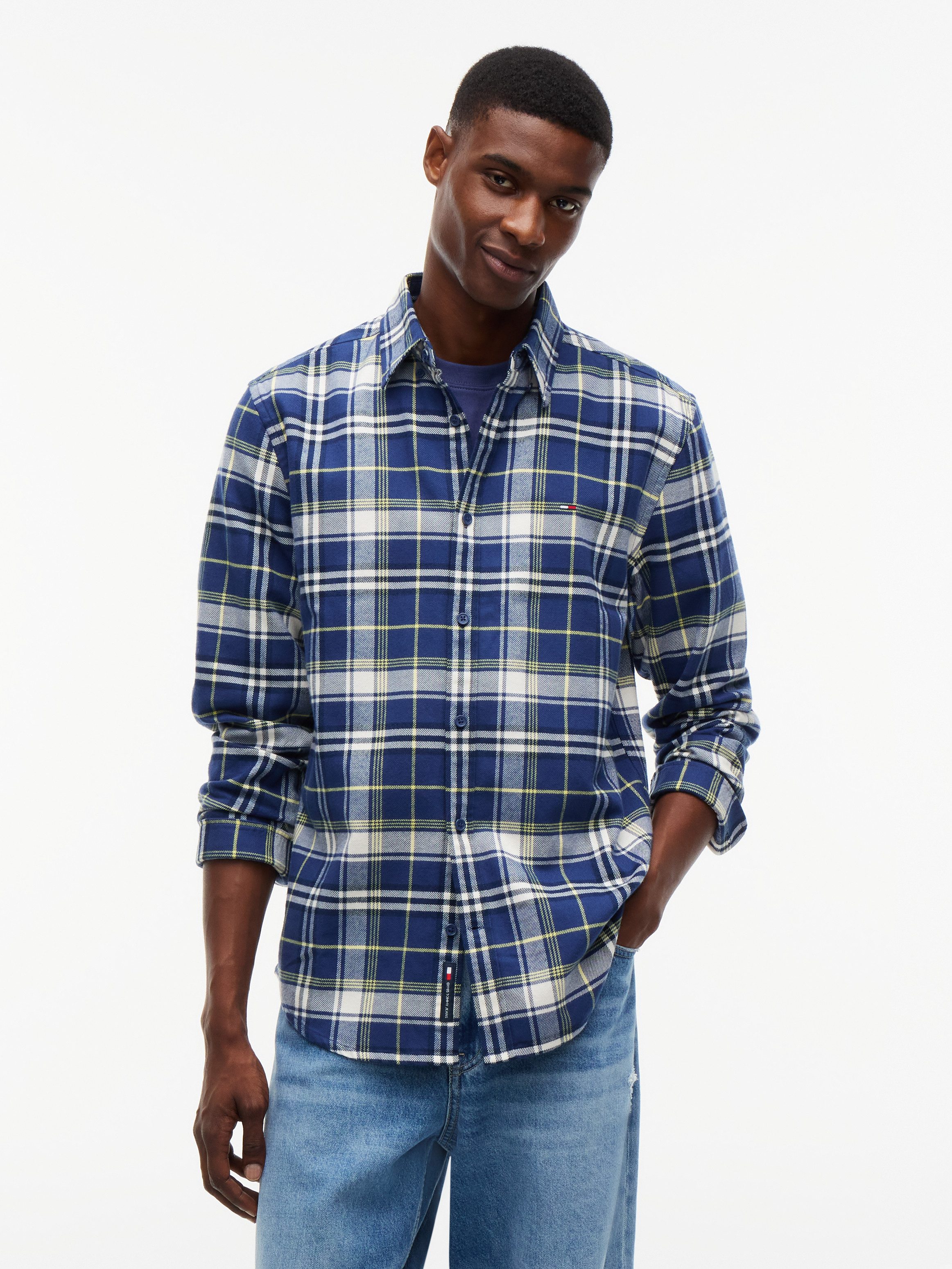 Tommy Jeans Flanellhemd REGULAR FLANNEL CHECK SHIRT Regular fit mit Karomuster