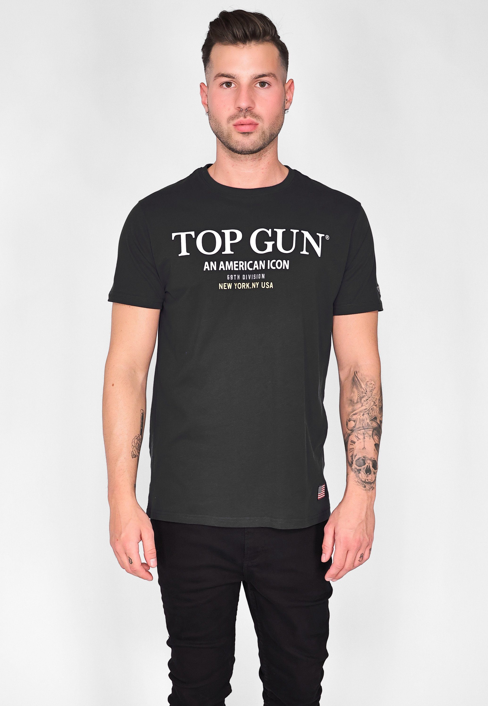 T-Shirt TOP TG20213002 black GUN