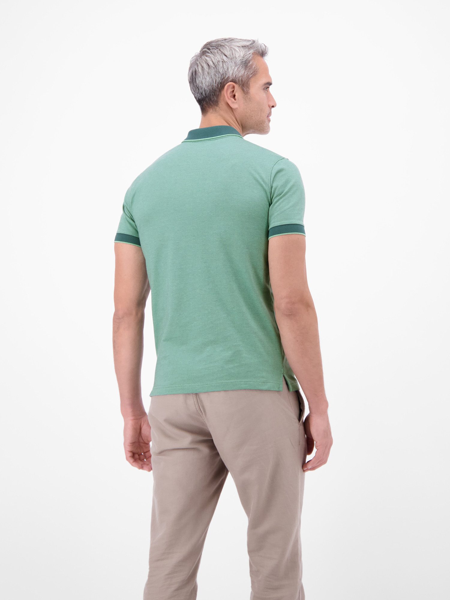 LERROS Poloshirt Poloshirt in 2-Tone-Optik