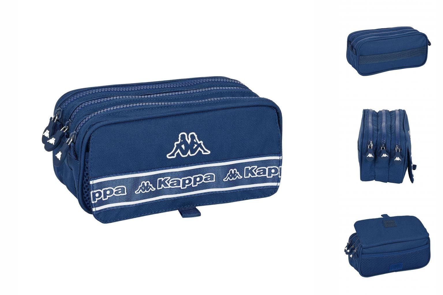 Bild von Kappa Federtasche Dreifaches Mehrzweck-Etui Kappa 21,5 x 10 x 8 cm Marineblau