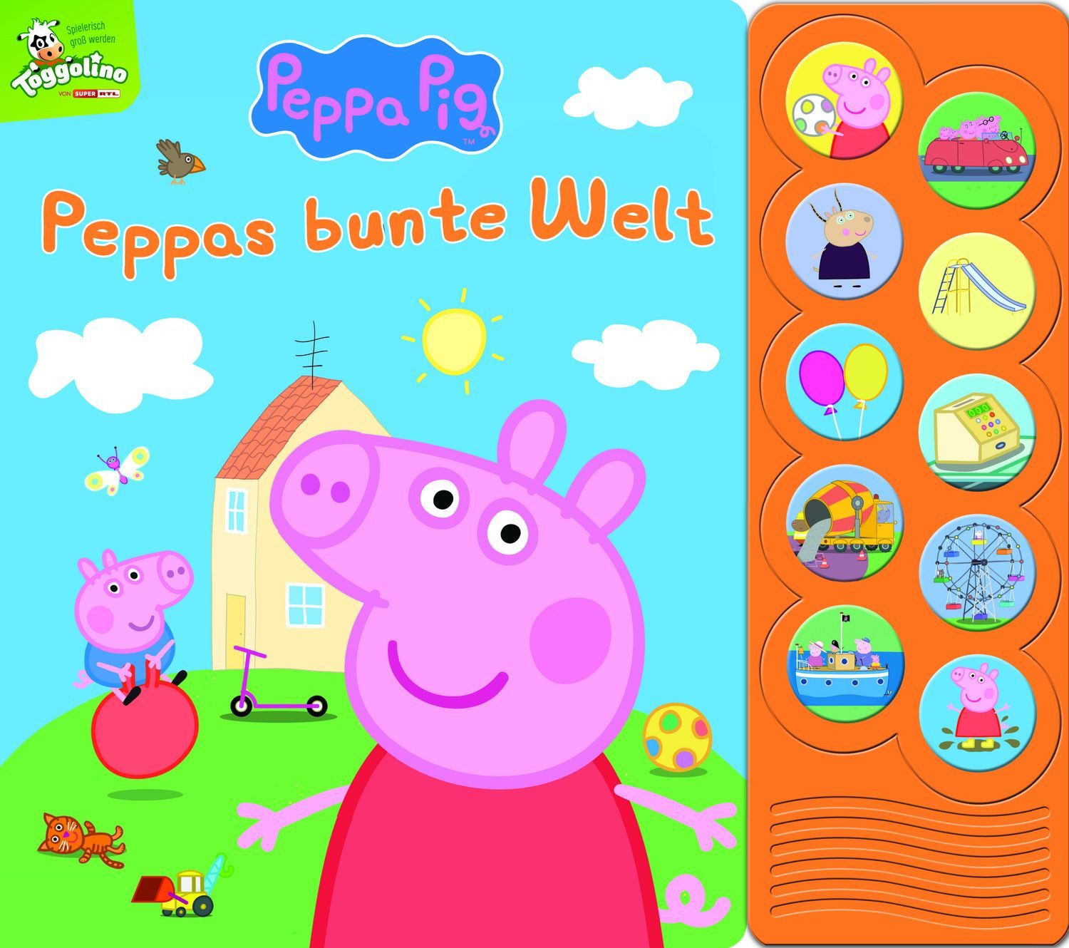 Peppa Pig - Peppas bunte Welt - Interaktives Pappbilderbuch mit 10 lus / diverse