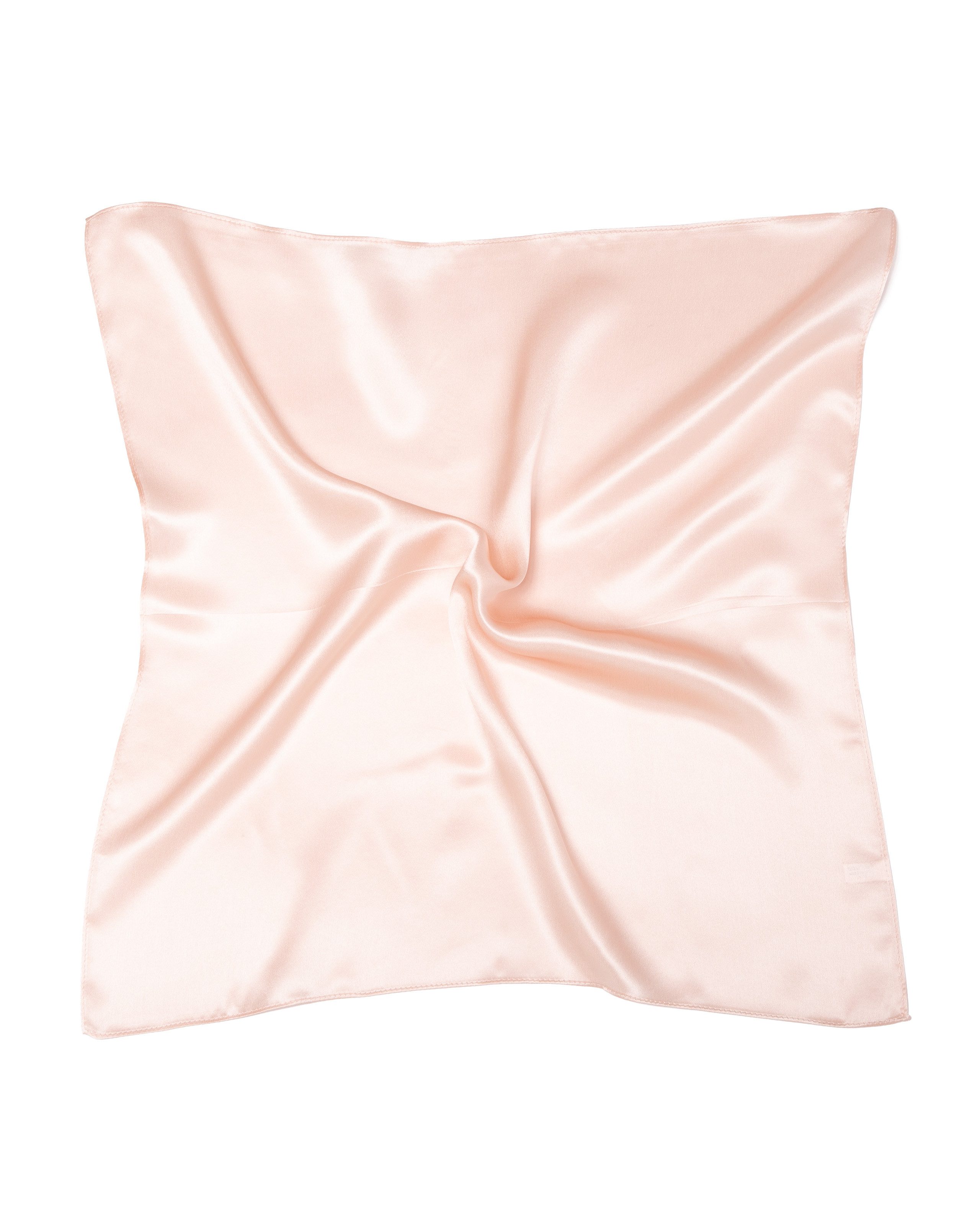 MayTree Seidentuch quadratisch einfarbig 53x53 rosa, (Stück), 100% Seide