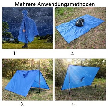 Dekorative Regenponcho Wasserdicht Regenponcho, Leicht Multifunktional Regencape (1-St) Regencape für Wandern Radfahren Camping Reisen