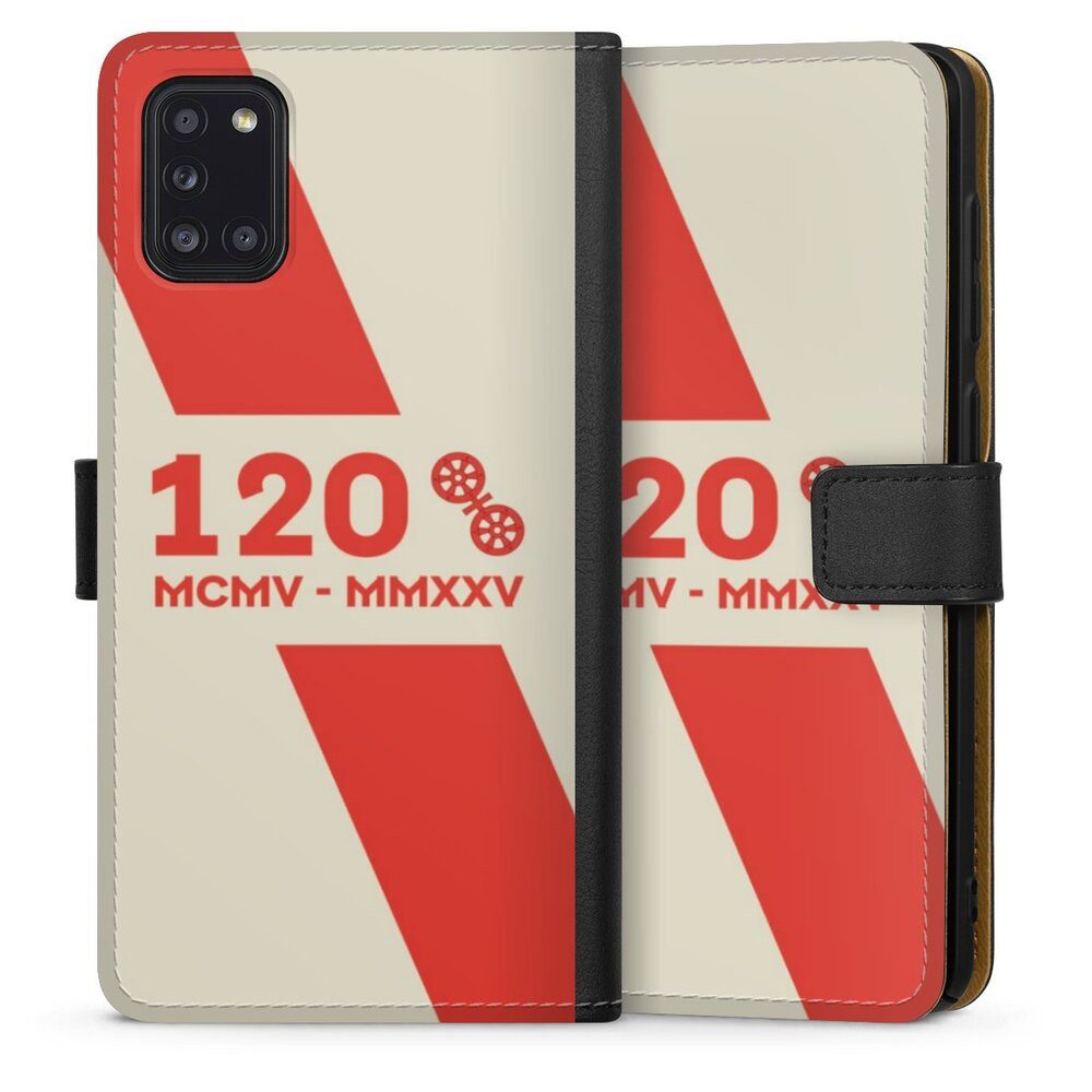 DeinDesign Handyhülle 1. FSV Mainz 05 E.V. 120 Jahre Bundesliga, Samsung Galaxy A31 Hülle Flip Case Klapphülle Handytasche Leder