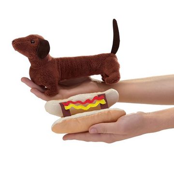 Folkmanis Handpuppen Fingerpuppe Folkmanis Fingerpuppe Hot Dog Hund 3145 (Packung)