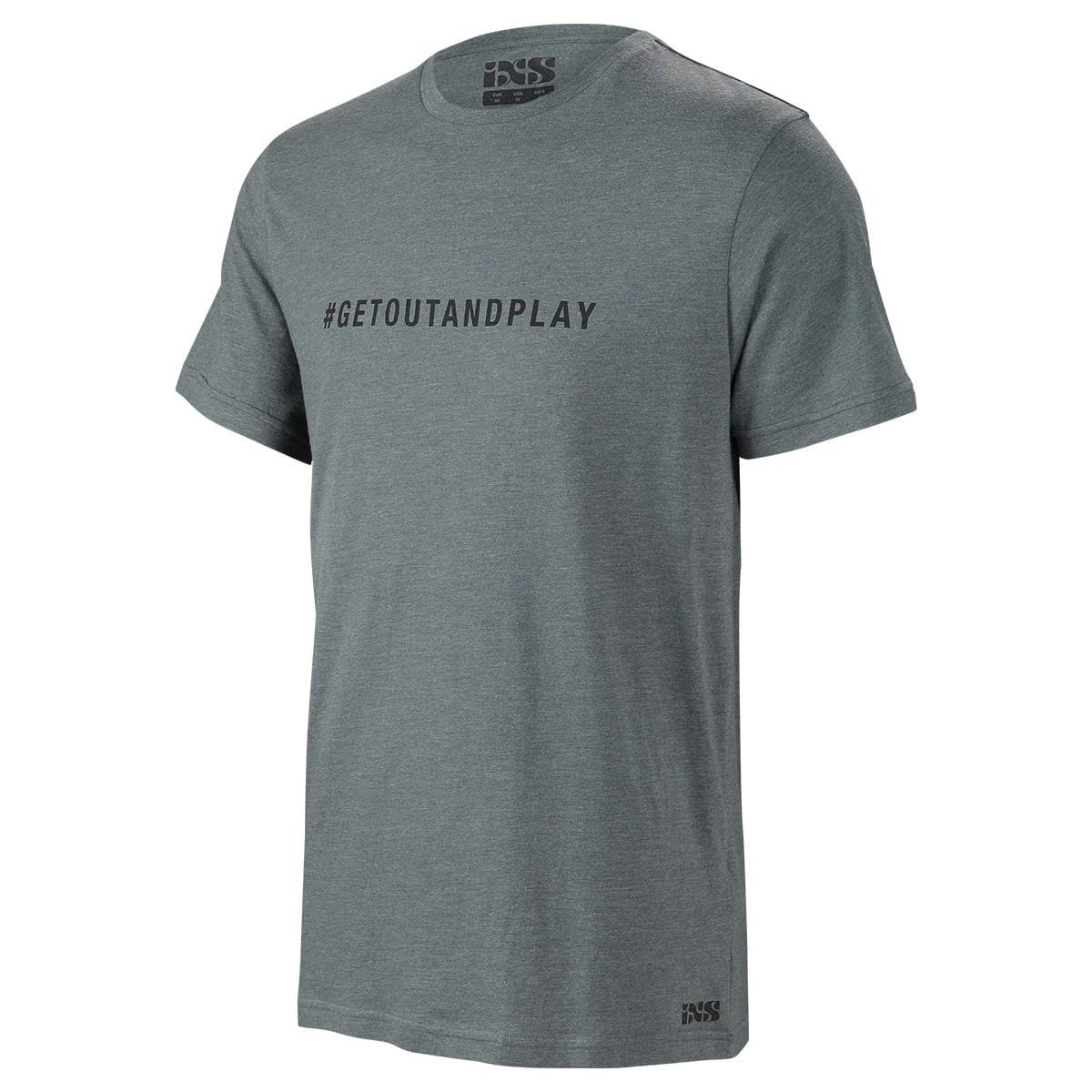 IXS T-Shirt T-Shirts iXS Getoutandplay T-Shirt - Grau S- (1-tlg)
