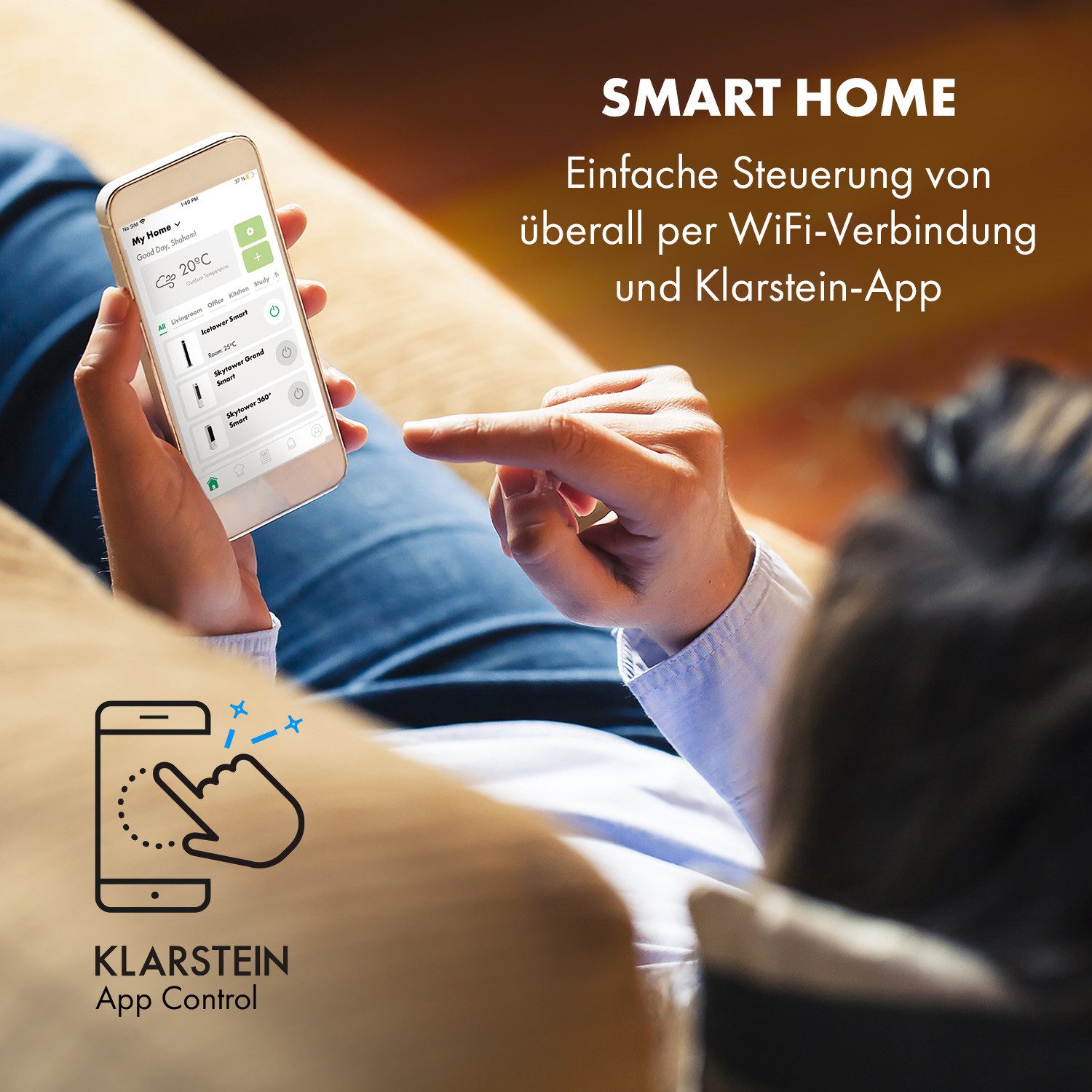 Klarstein Turmventilator Icetower Smart Ventilator