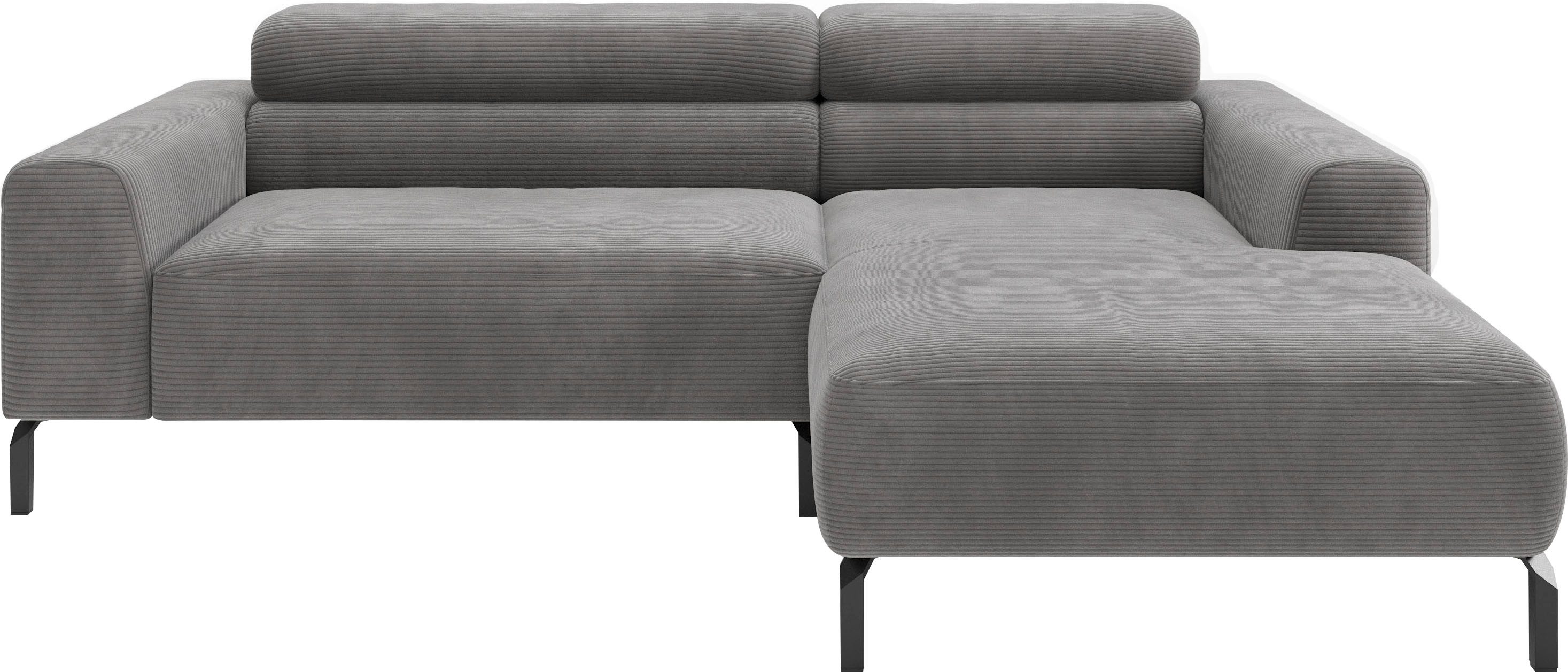Home affaire Ecksofa Ecksofa, L-Form, incl. Kopfteilverstellung, Breite 223 cm, wahlweise elektrische Sitztiefenverstellung