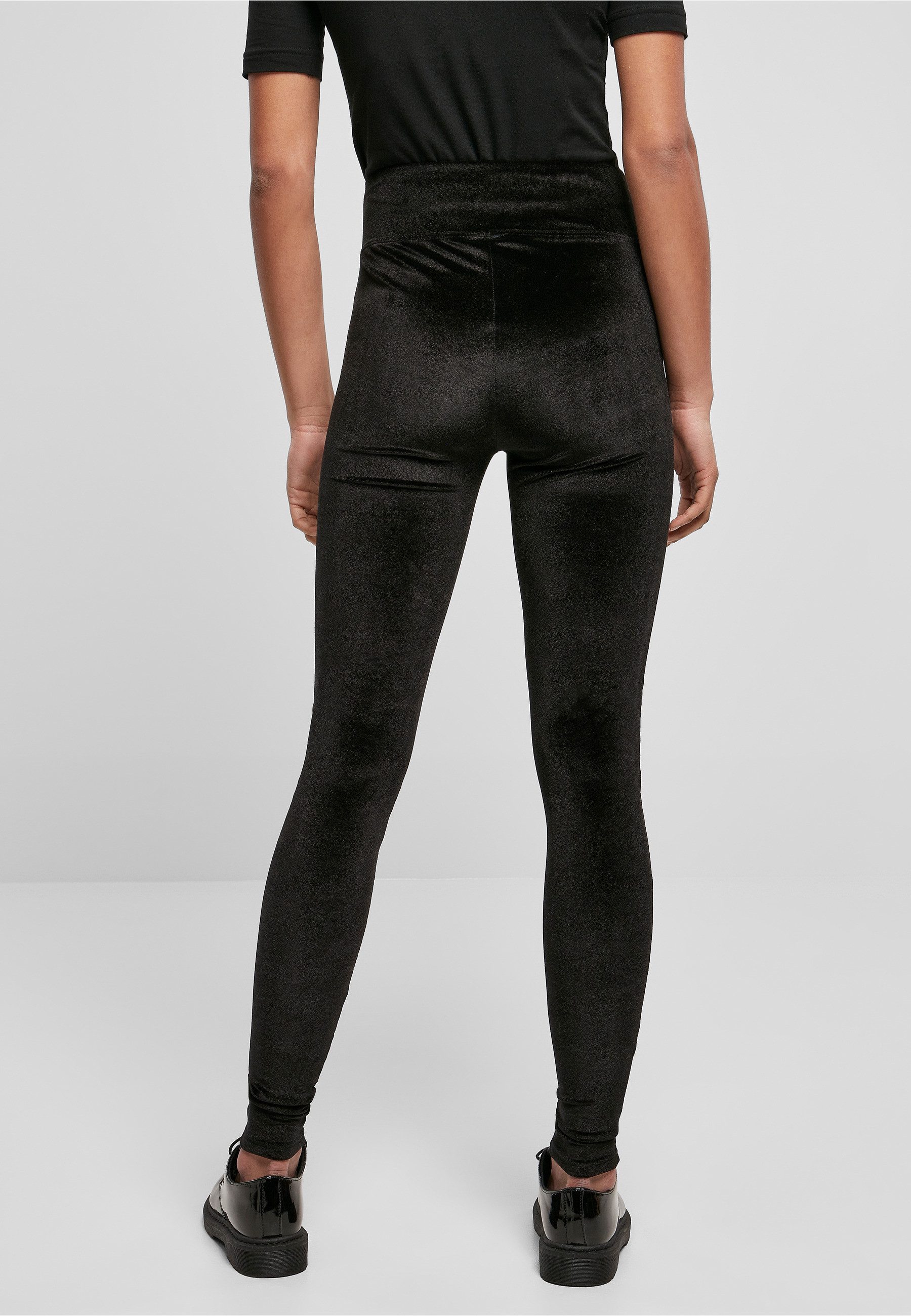 URBAN CLASSICS Leggings Urban Classics Damen Ladies High Waist Velvet Leggings (1-tlg)