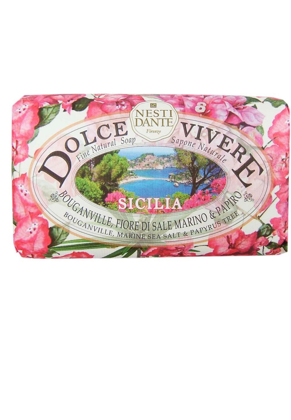 Nesti Dante Handseife Dolche Vivere Sicilia 250 g, 1-tlg., Hand -und Körperseife mit feinem Duft 250 g