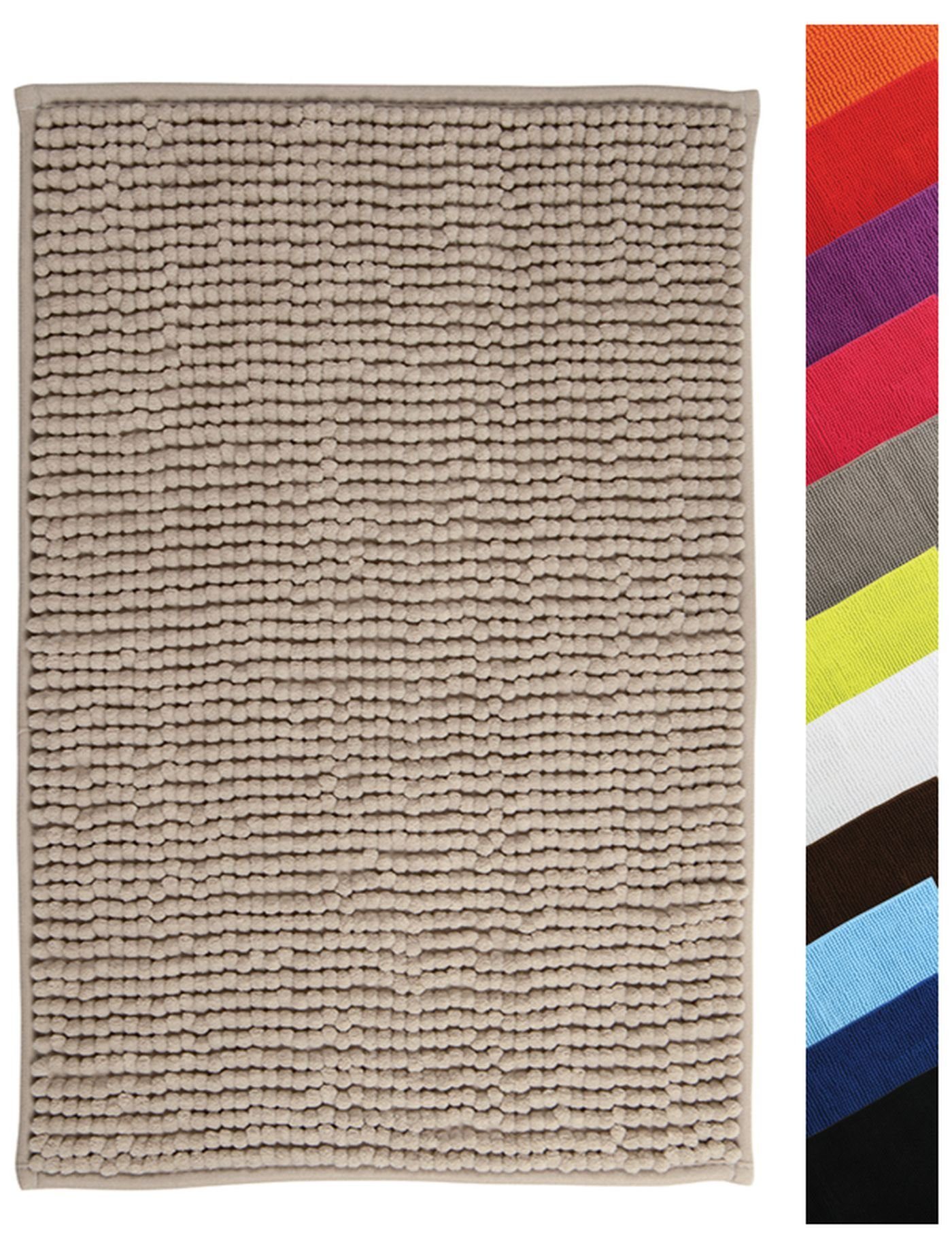 MSV Badematte CHENILLE, Höhe 12 mm, günstig online kaufen