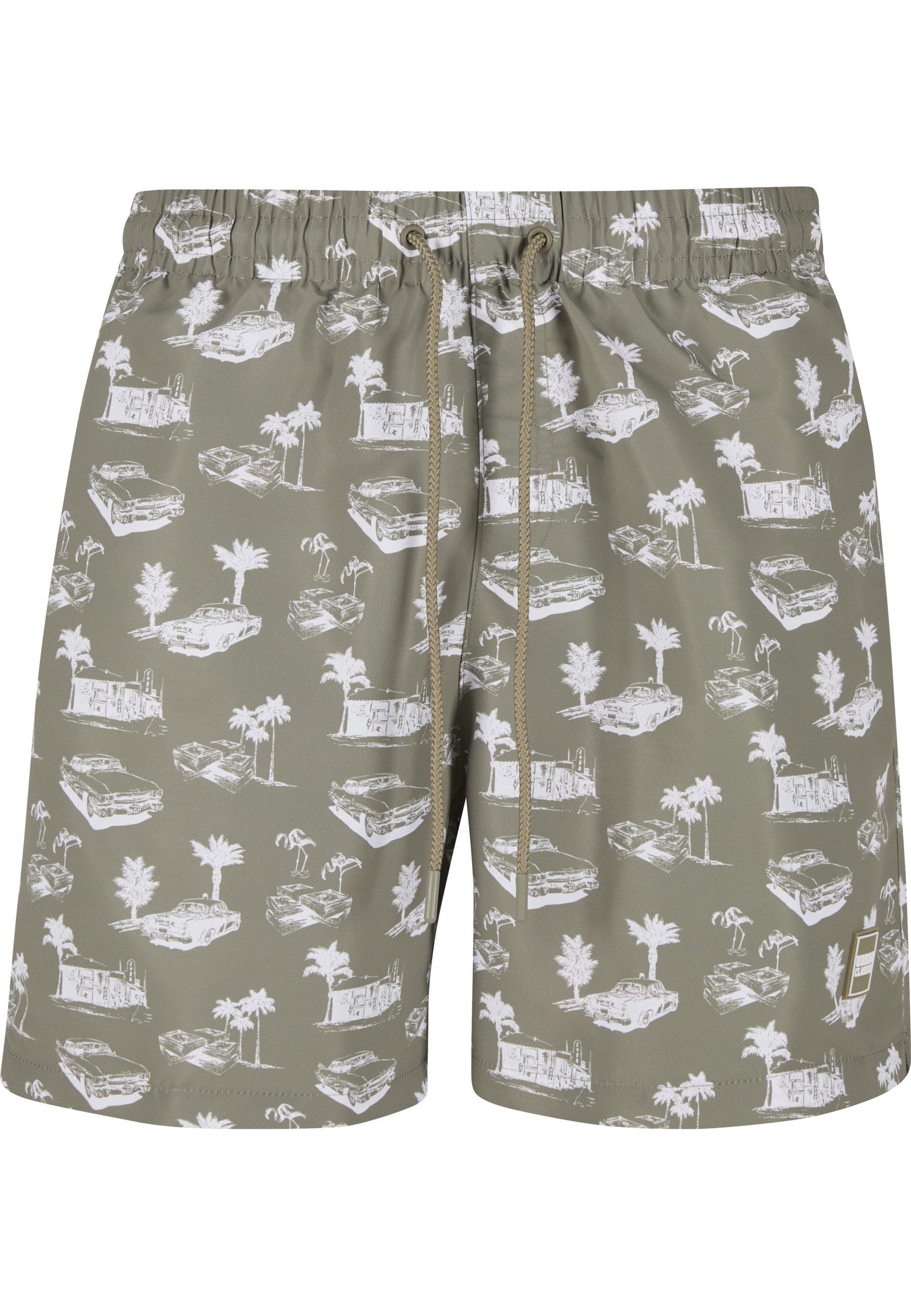 Badeshorts Urban Classics Herren Pattern Swim Shorts