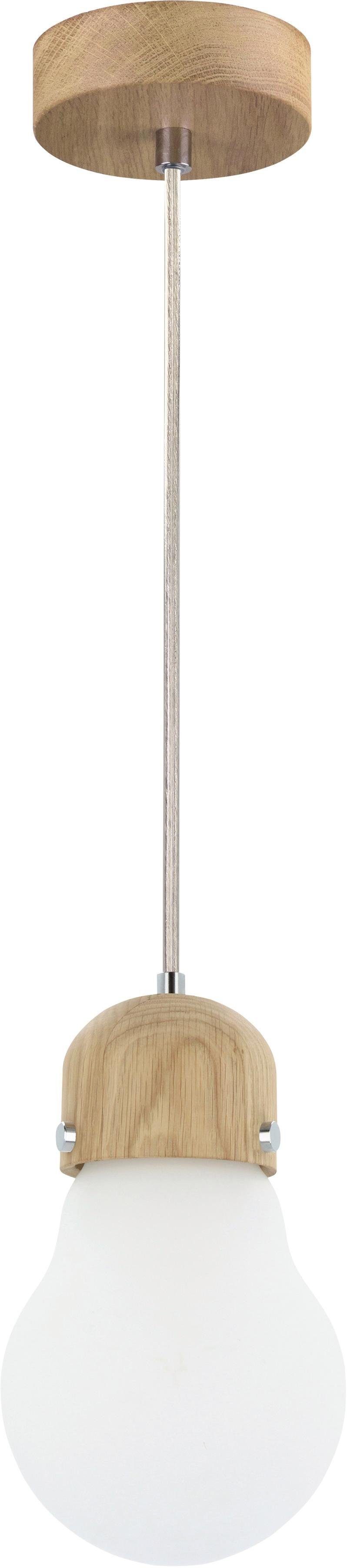 BRITOP LIGHTING Pendelleuchte BULB WOOD, ohne günstig online kaufen