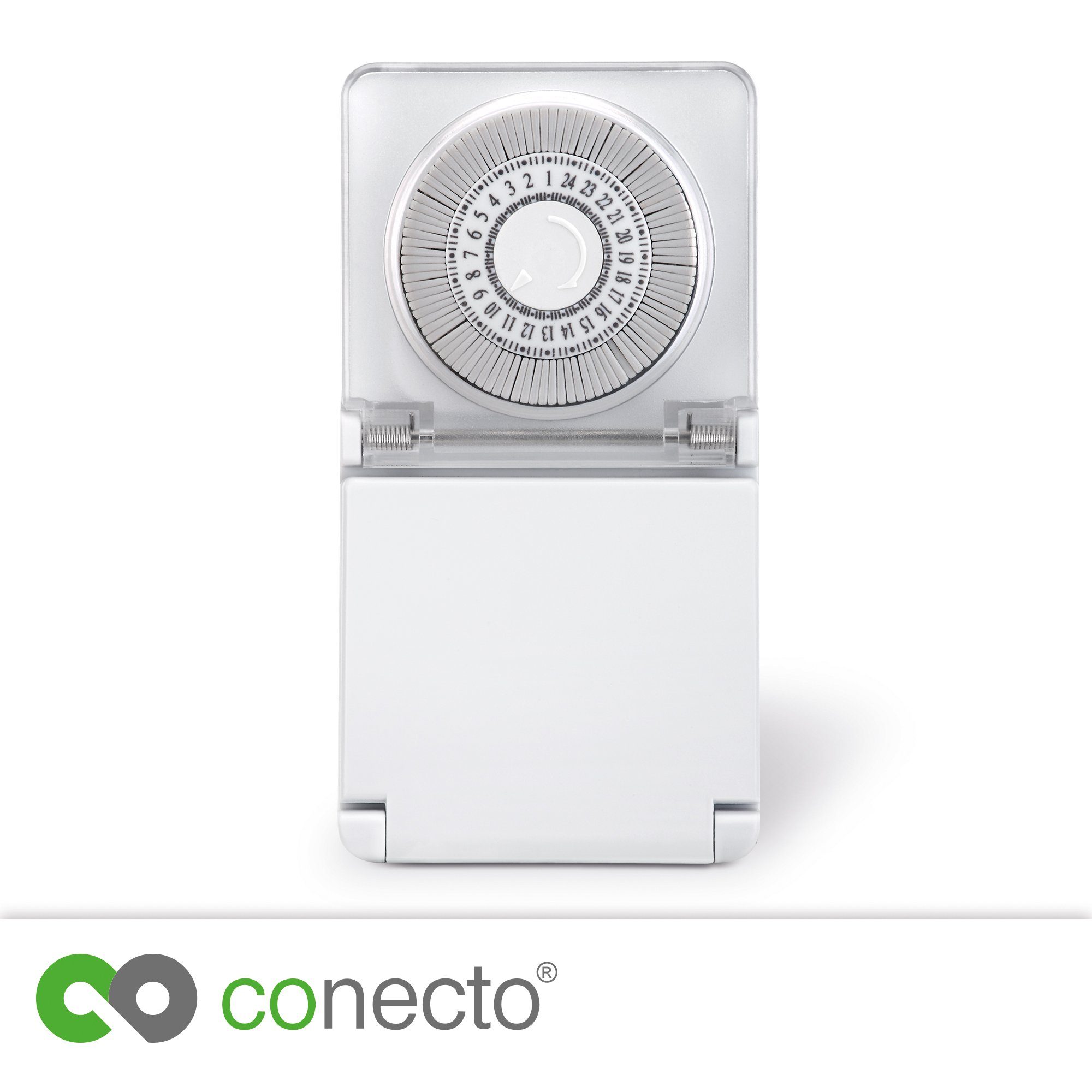 conecto Zeitschaltuhr conecto Mechanische Zeitschaltuhr, IP44, 3500 Watt, weiß