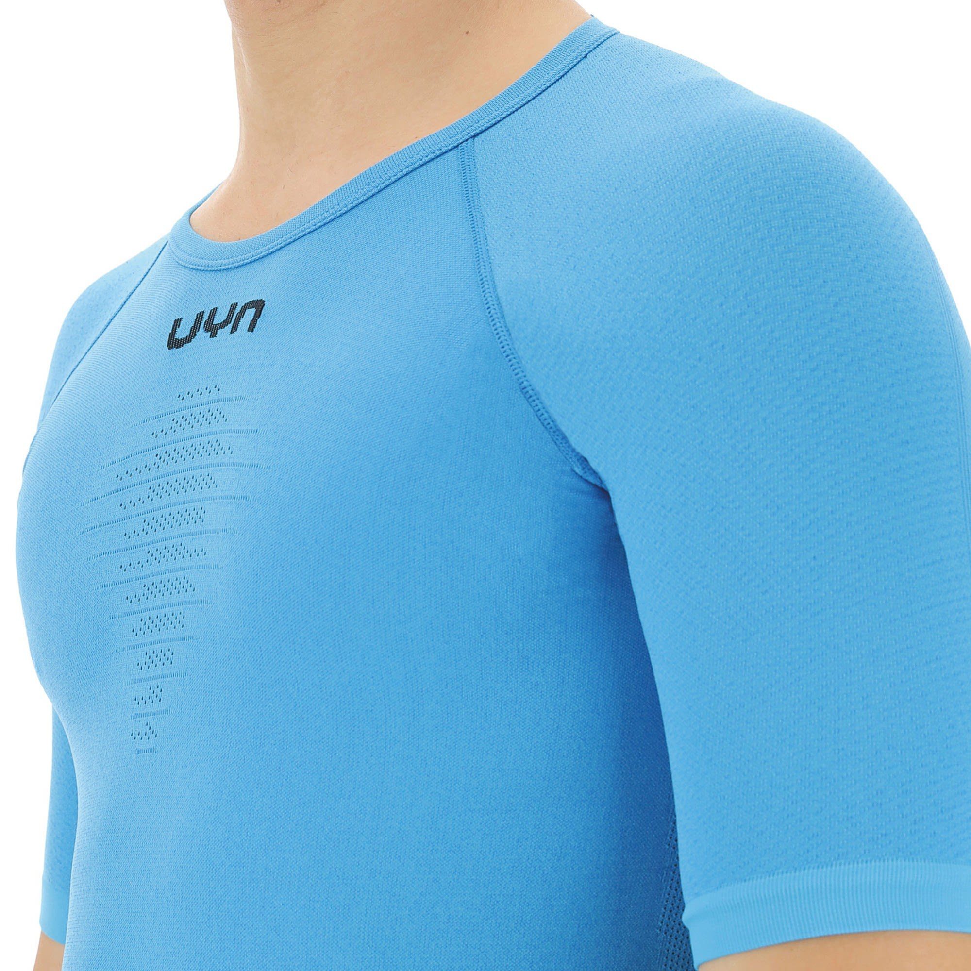 Herren Blue Langarmbluse UYN Classic Energyon Sleeve Shirt M Short Uw Uyn
