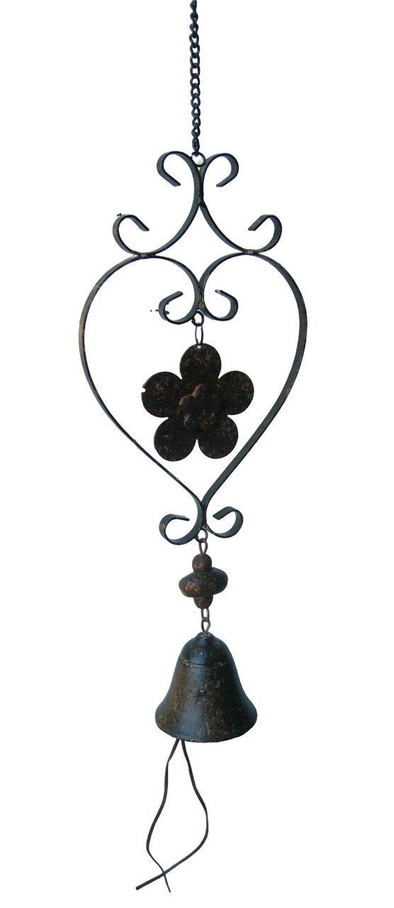 Deko-Impression Hängedekoration Traumhafter Deko-Hänger Glocke an Kette Türglocke Blatt 70 cm (1 St)