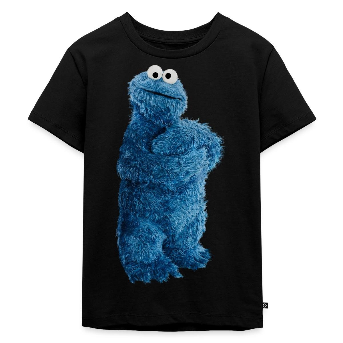 Spreadshirt T-Shirt Sesamstraße Krümelmonster Pose Kinder Premium T-Shirt (1-tlg)