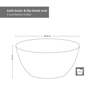 MamboCat Servierschale 6er Set Snack- & Dip-Schale rund Earth - 24301892, Steingut