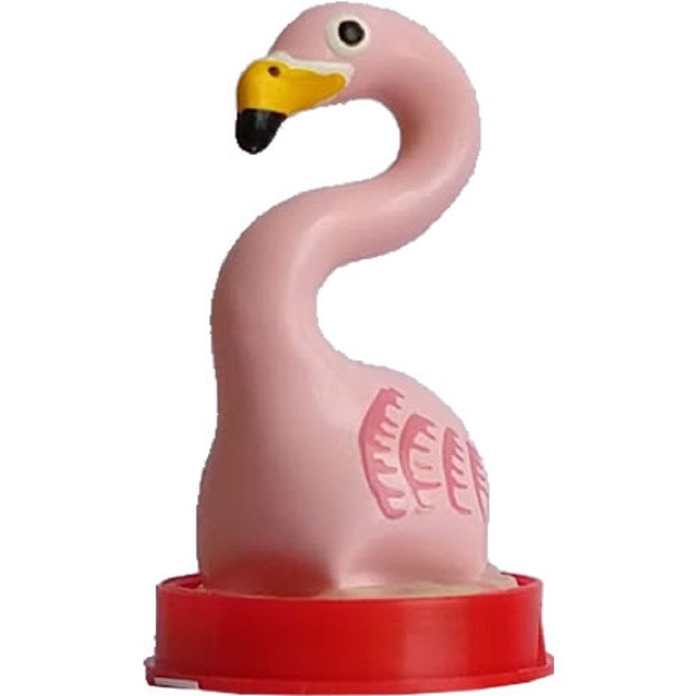 ERCO Kondome Scherzkondom Sommer Pink Flamingo, 1 St., handbemalter Scherzartikel