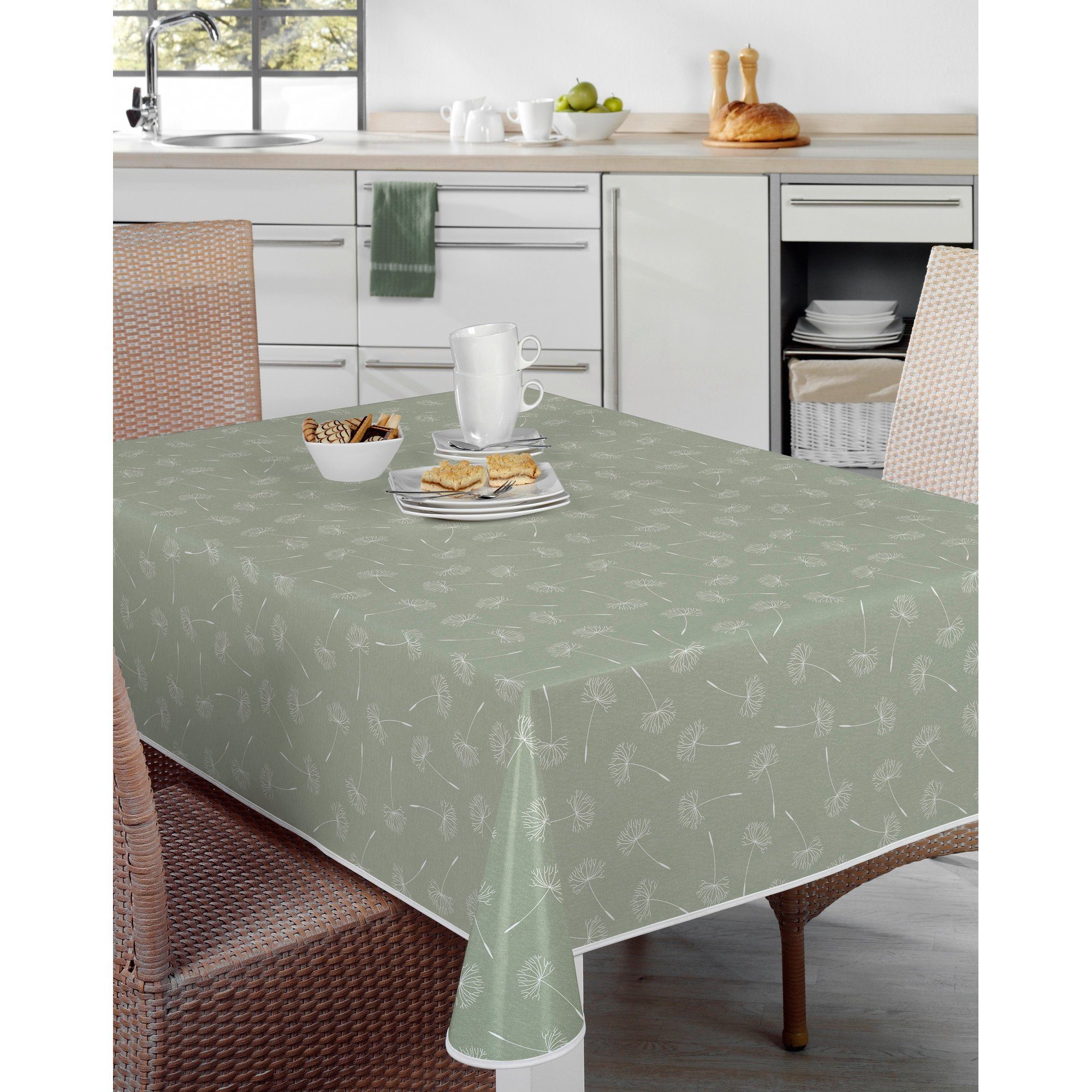 Peyer Syntex Tischdecke Tischdecke, Wachstuch Blumen