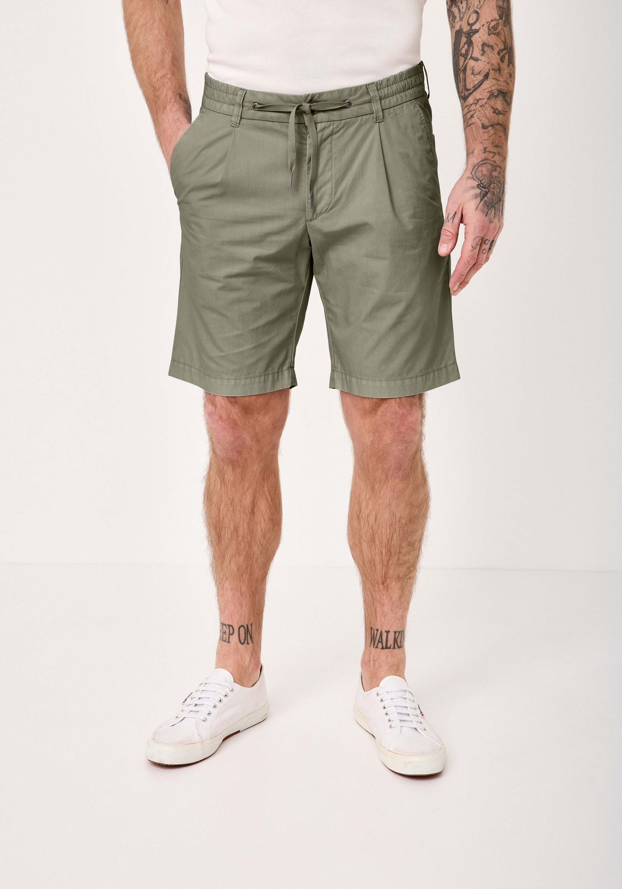 Redpoint Chinoshorts DELTA Sportive Regular Fit Jogg Bermudas aus reiner Baumwolle