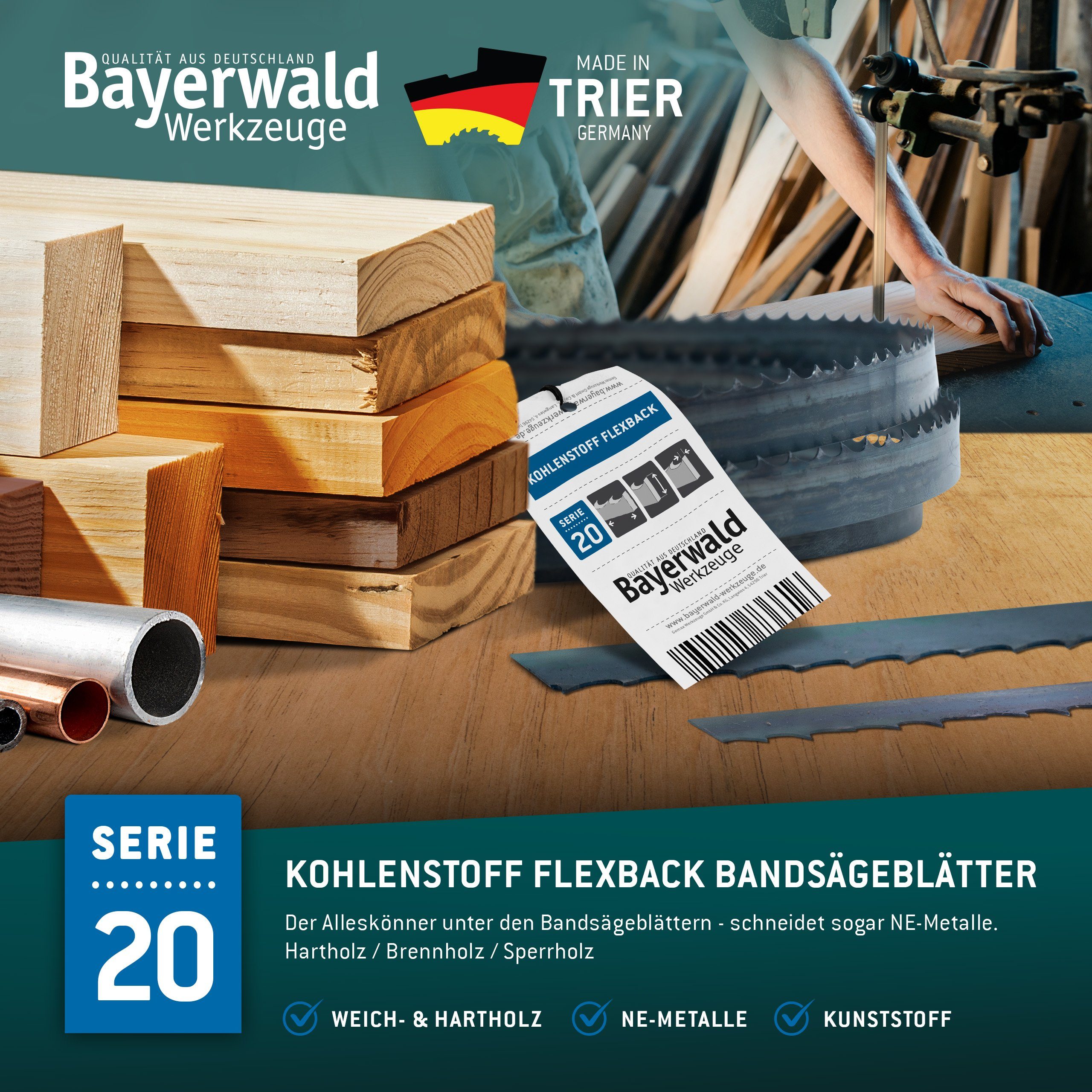 QUALITÄT AUS DEUTSCHLAND Bayerwald Werkzeuge Bandsägeblatt günstig online kaufen