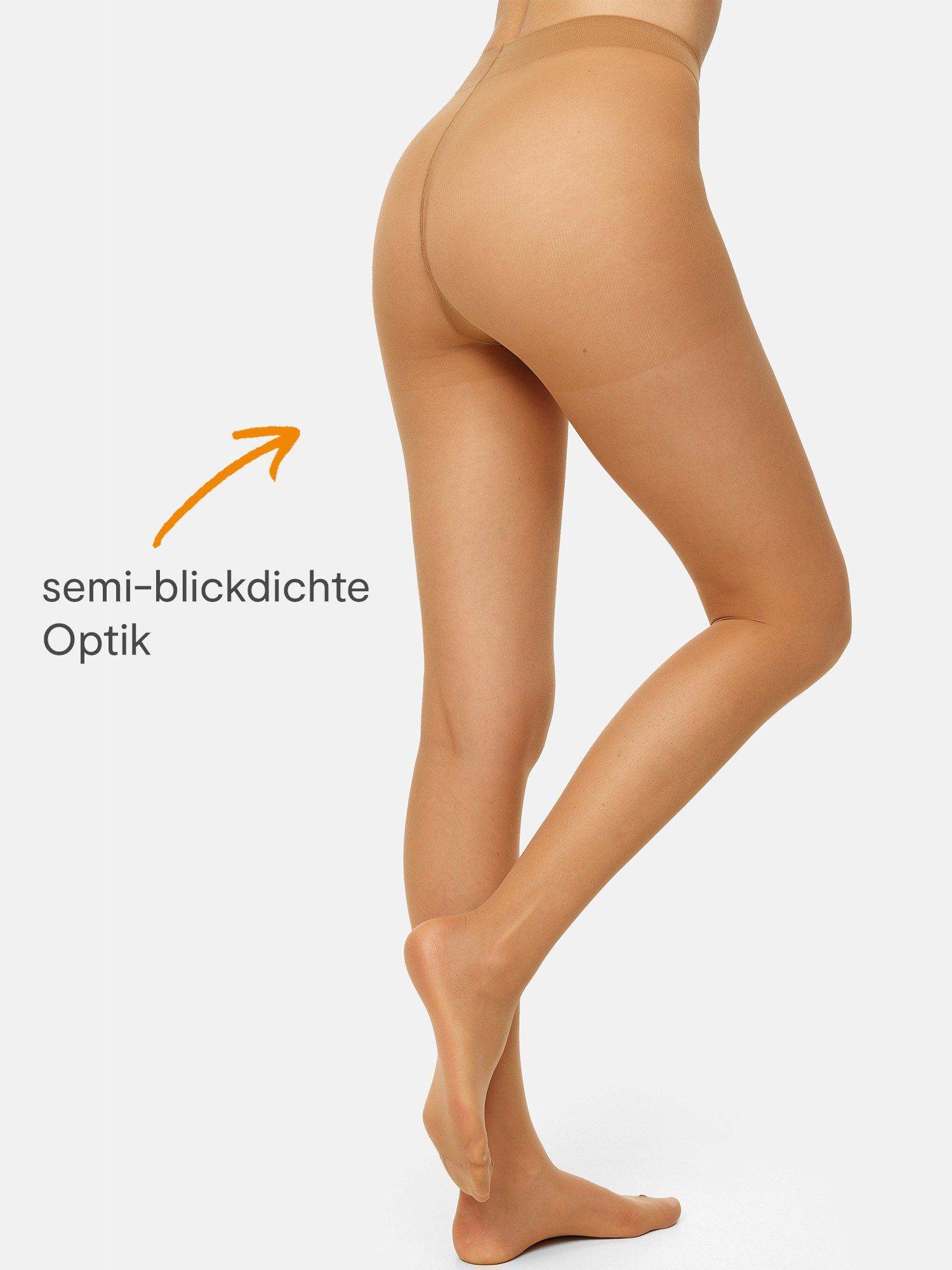 Nur Die Feinstrumpfhose Fit in Form 40 DEN Damen (1er/3er/6er/9er Pack 1 St) nylon semi-transparent Fein-strumpfhose durchsichtig frauen multipack