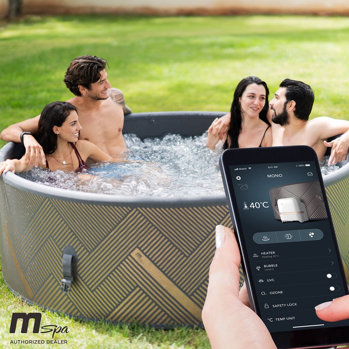 BRAST Whirlpool aufblasbar MSpa Frame Mono günstig online kaufen