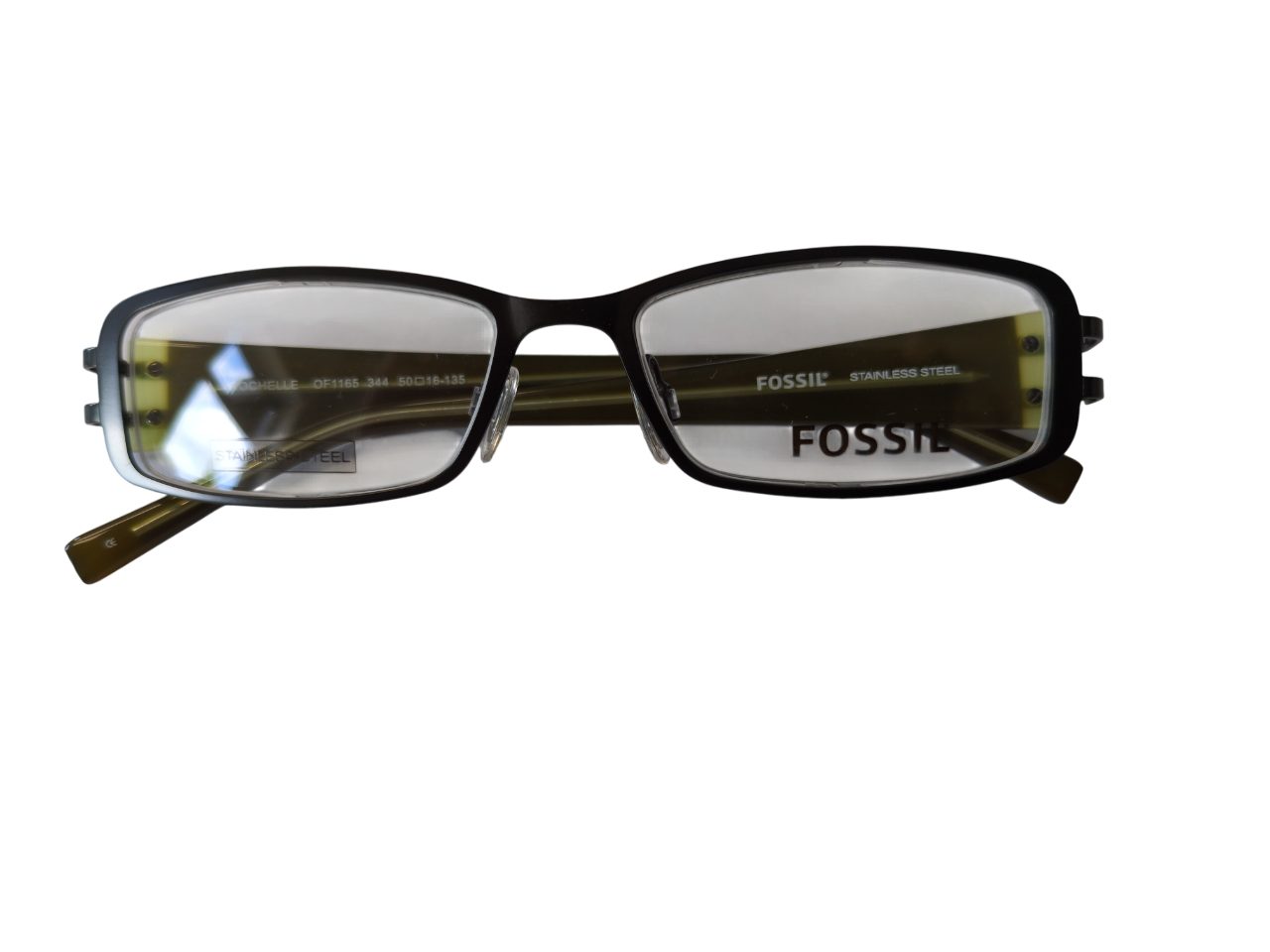 Brillengestell Korrektionsfassung Brille Metall Olive 50/16/135 - OF1165344