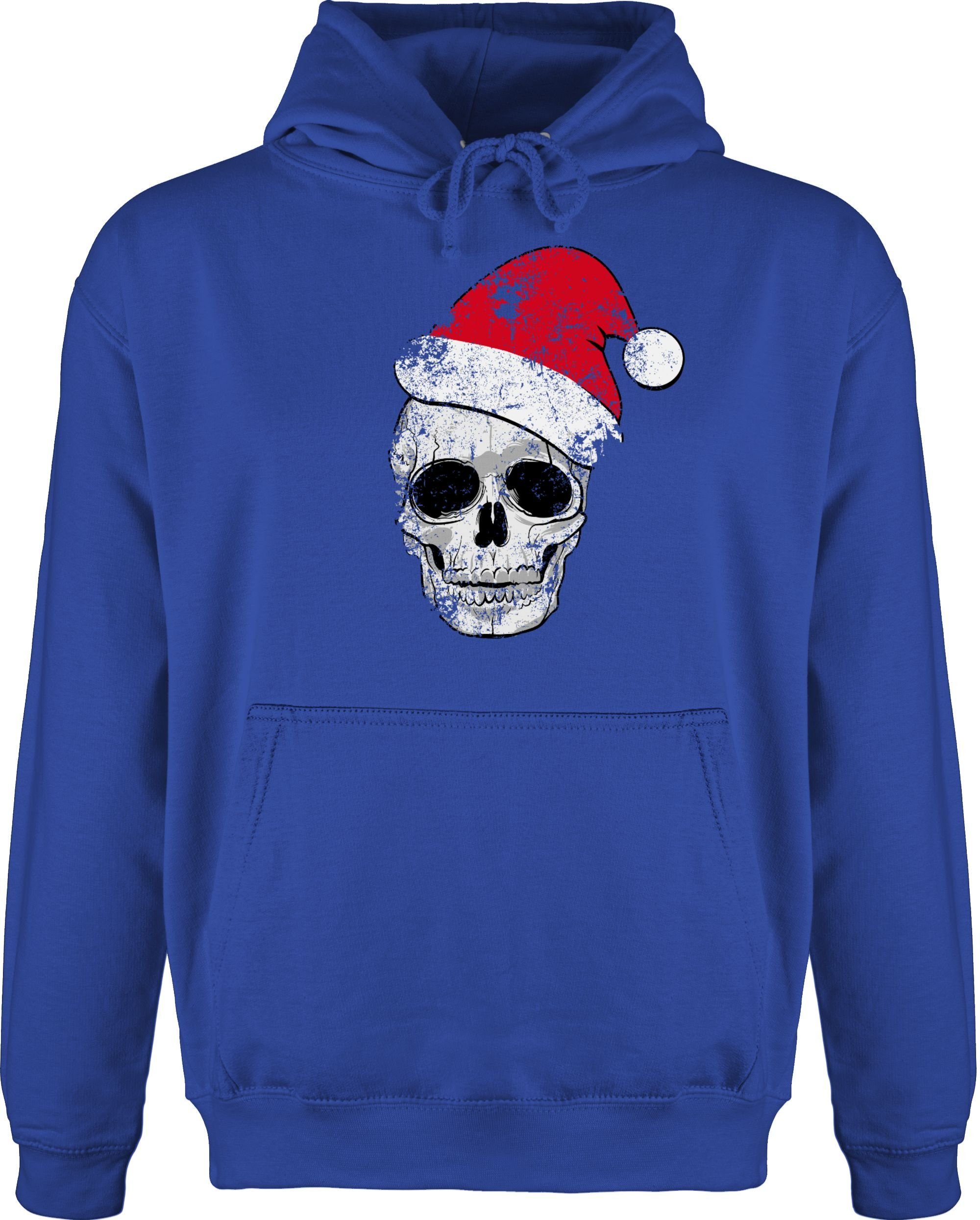 Shirtracer Hoodie »Totenkopf Weihnachtsmütze Vintage - Weihnachten