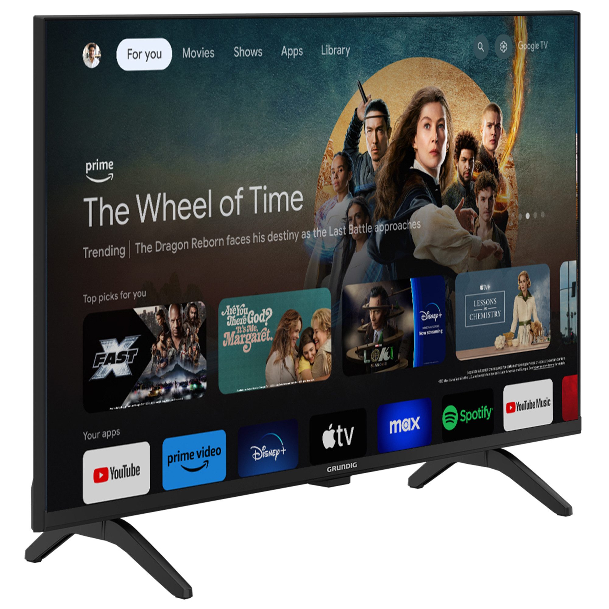 Grundig 32 GHB 6440 LED-Fernseher (80 cm/32 Zoll, HD ready, Google TV, HD ready, Google TV, Hey Google, Magic Fidelity)  ! RABATT: 20%