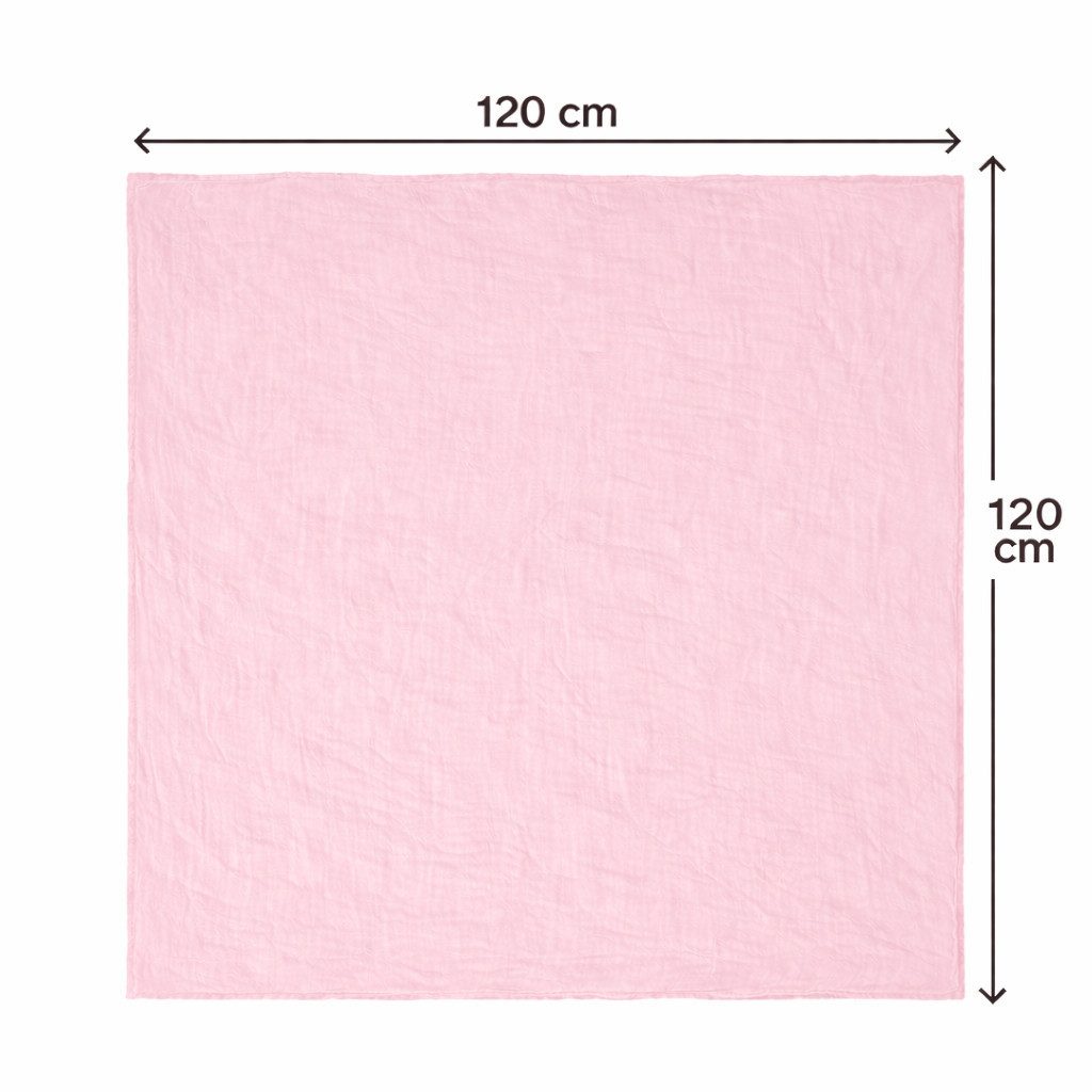 ILOKEN Schmusetuch XXL Musselin-Babytuch, 120 × 120 cm, (Einzelprodukt), 70 % Bambus, 30 % Baumwolle; weich; vielseitig verwendbar