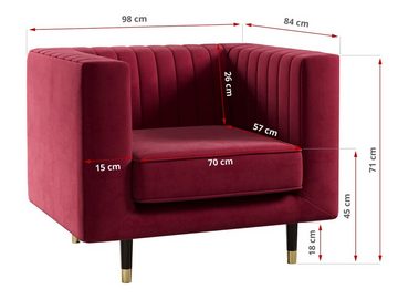 MKS MÖBEL Sofa Elmo, moderner Stil, exklusiver Look