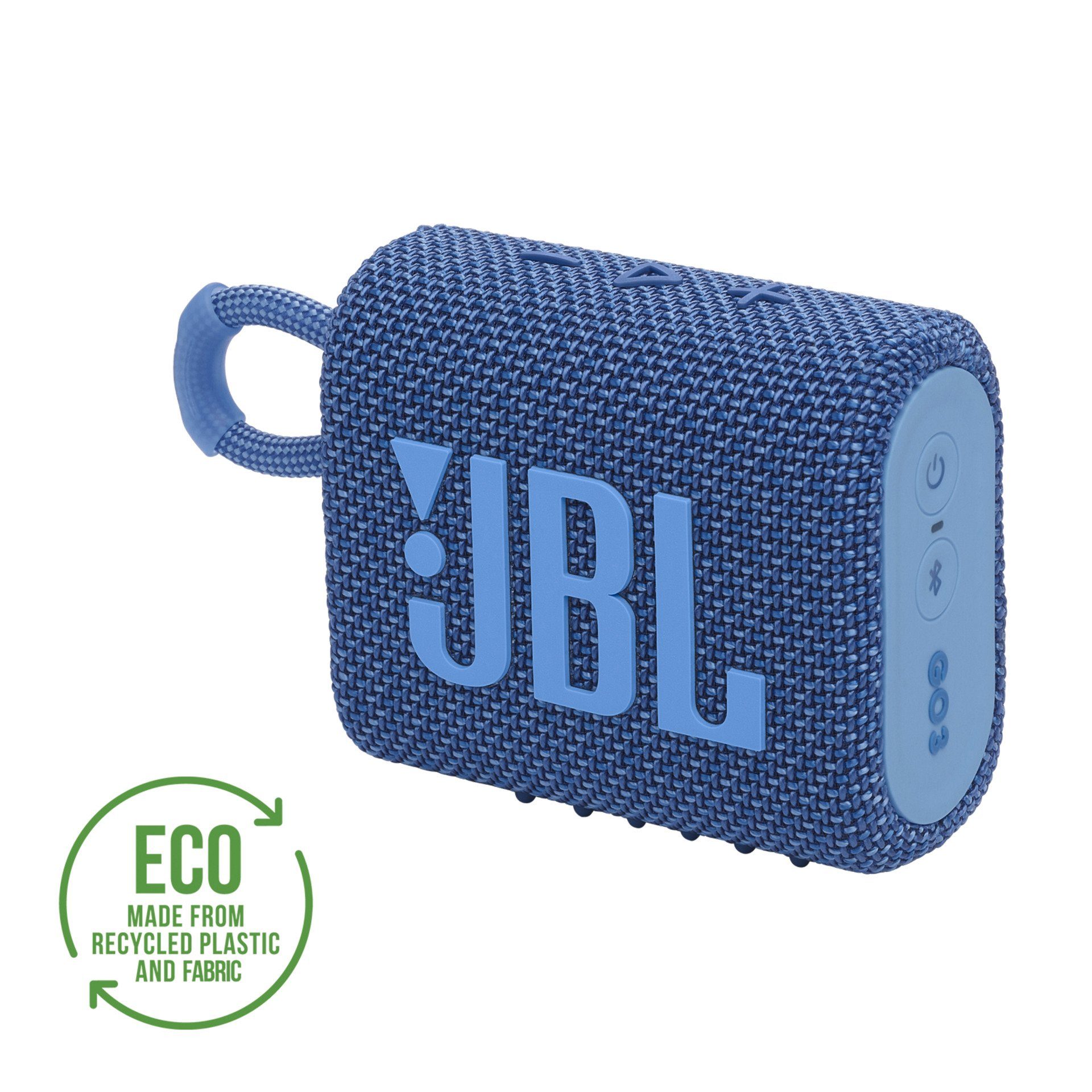 JBL Bluetooth, W) ECO 3 GO Bluetooth-Lautsprecher 4,2 (A2DP Blau