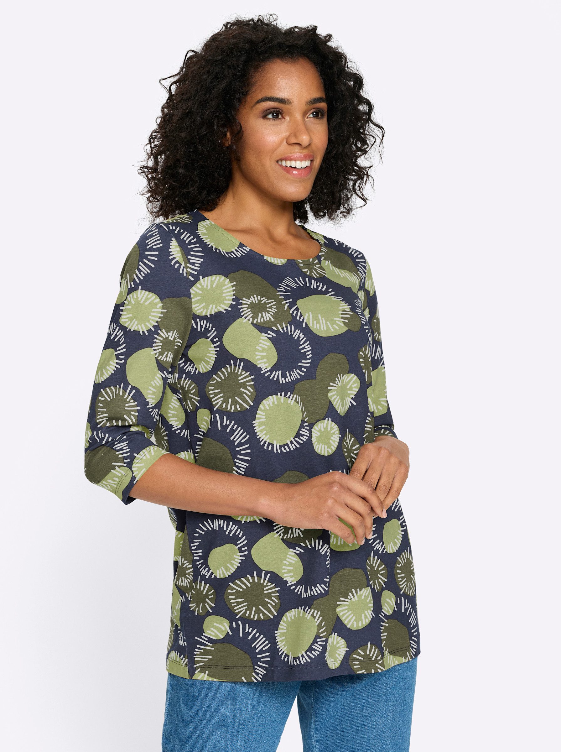 Sieh an! T-Shirt Longshirt 3/4-Arm günstig online kaufen