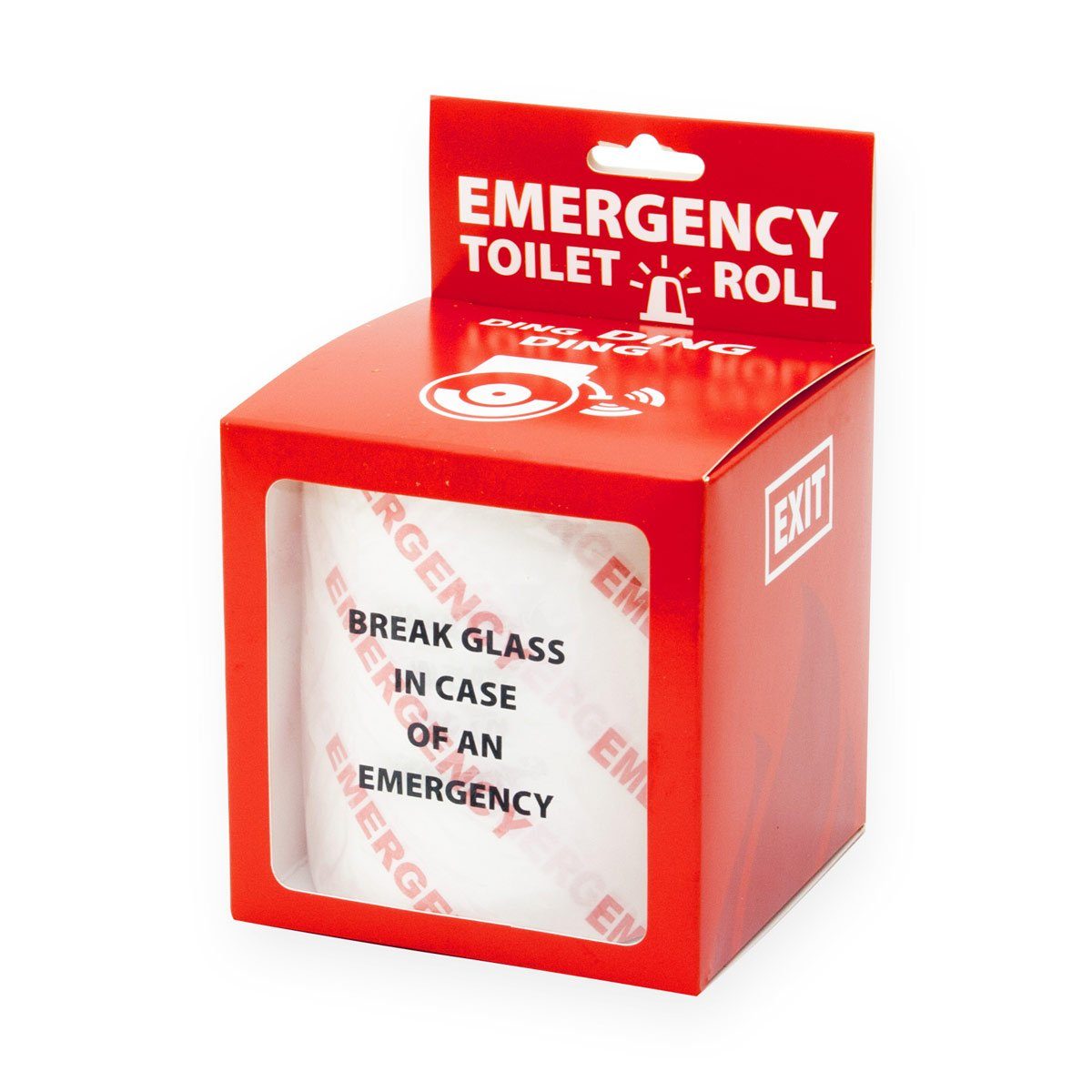 Goods+Gadgets Papierdekoration Notfall Klopapier, Fun WC Toilettenpapier Emergency