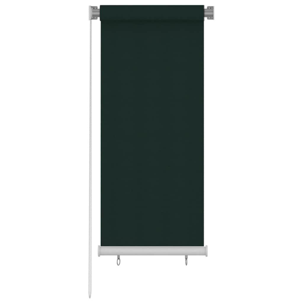 Rollo Außenrollo 65 (B)x140 (H) cm Dunkelgrün HDPE, vidaXL