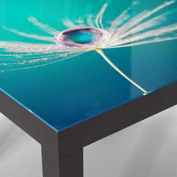 DEQORI Couchtisch 'Samen mit Wassertropfen', Glas Beistelltisch Glastisch modern